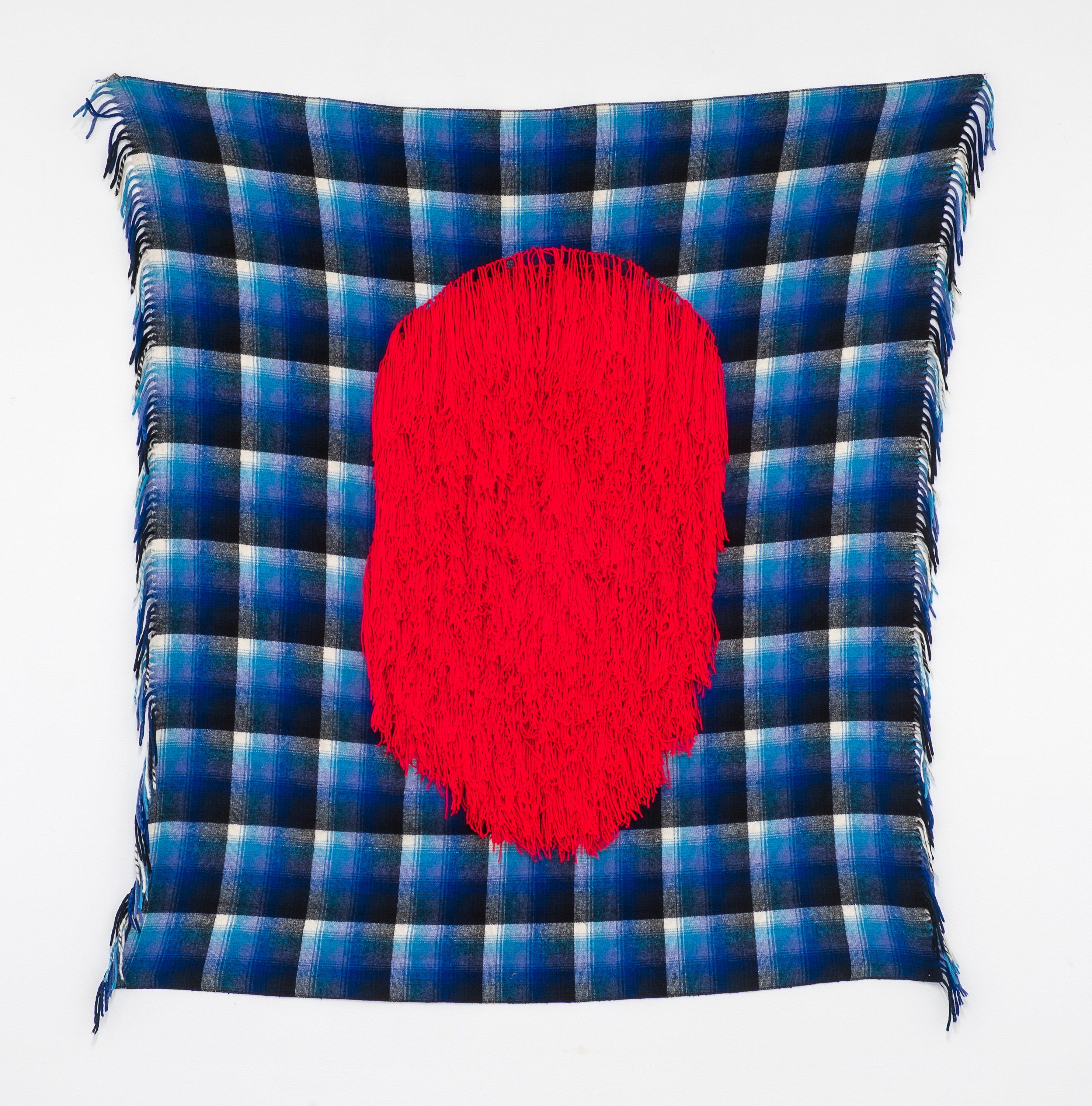 Senzeni Marasela, Failing 1 (2016-2017) | Wool on shawl ; 160 x 135 cm