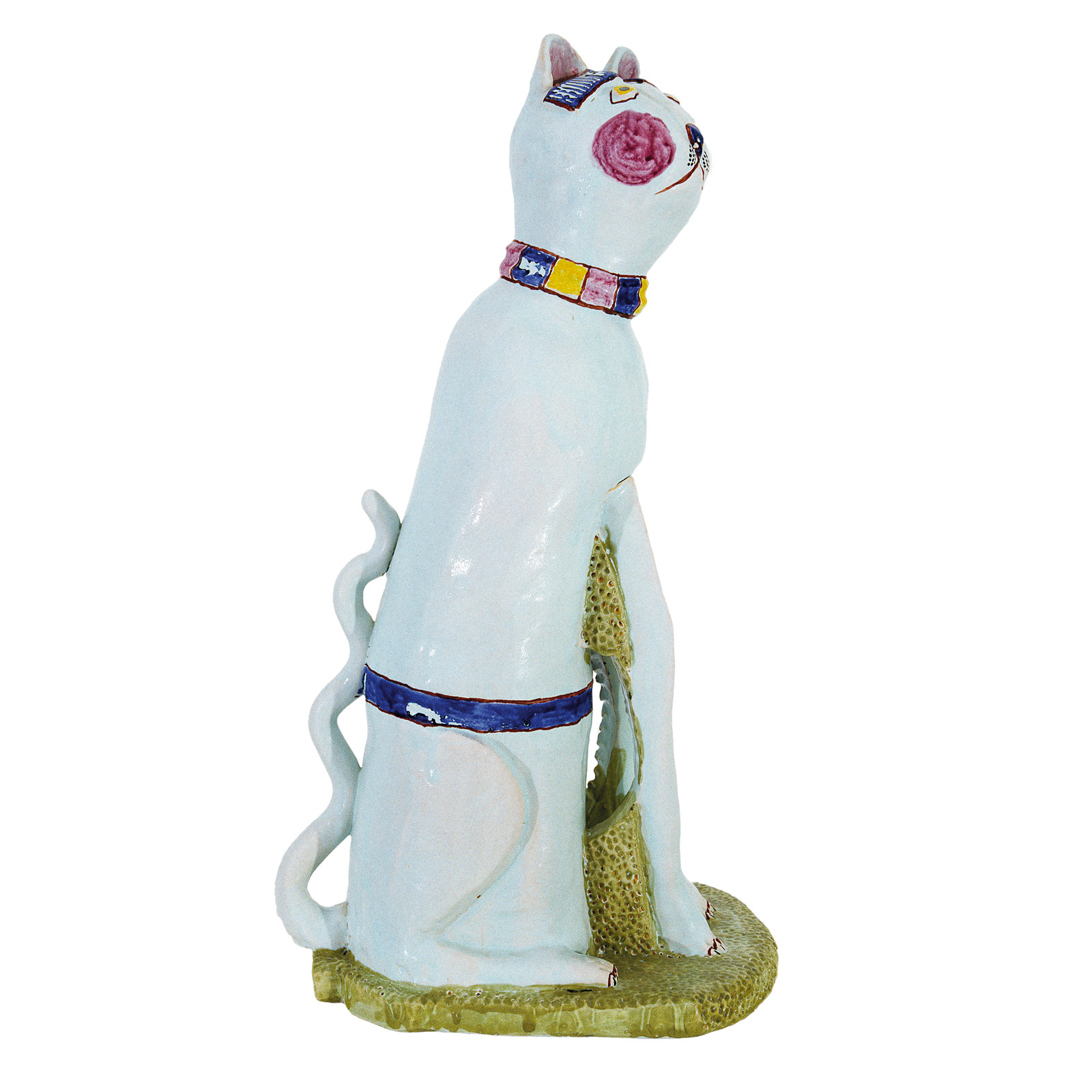 Blushing cat, 23.1.2006Glazed ceramic stonewareHeight 40cm