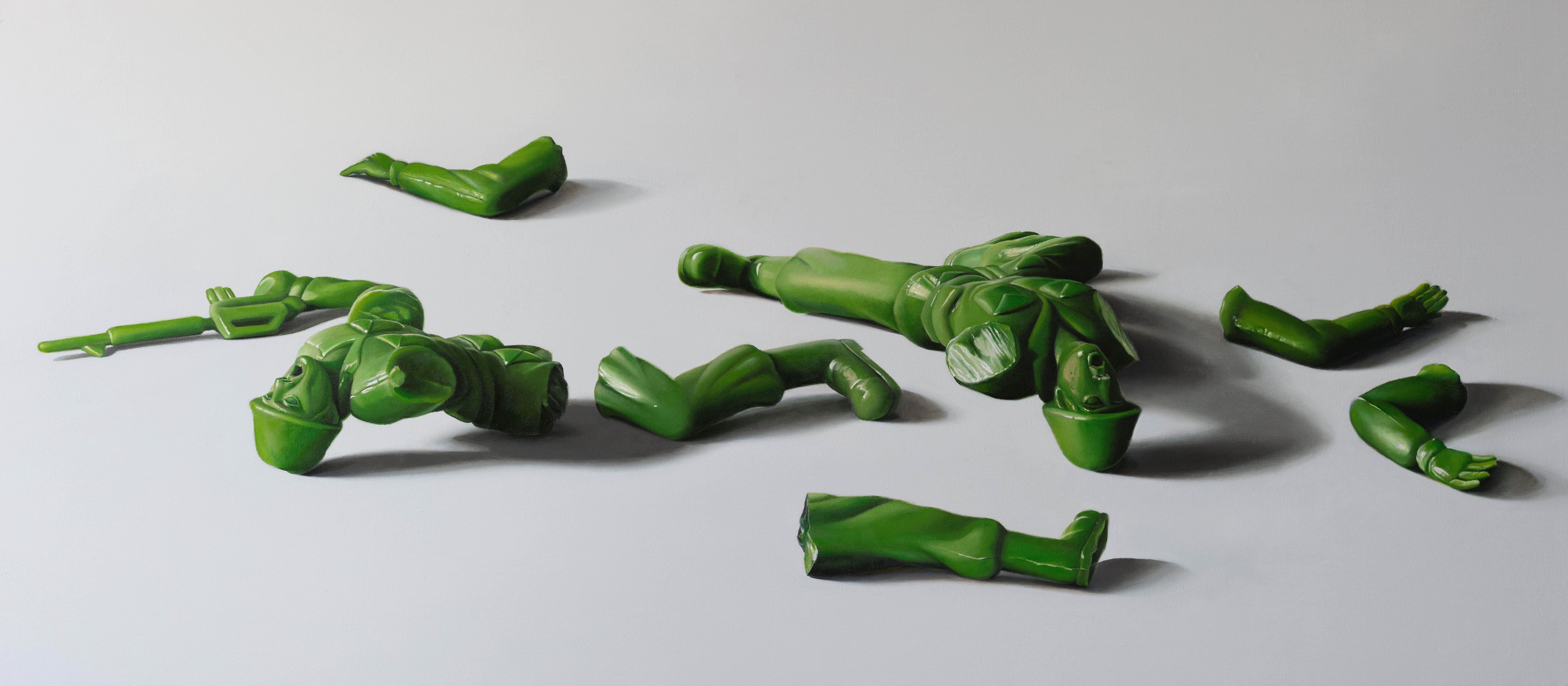 Barbaric Catharsis, 2021. Oil on canvas, 65 x 145 cm.