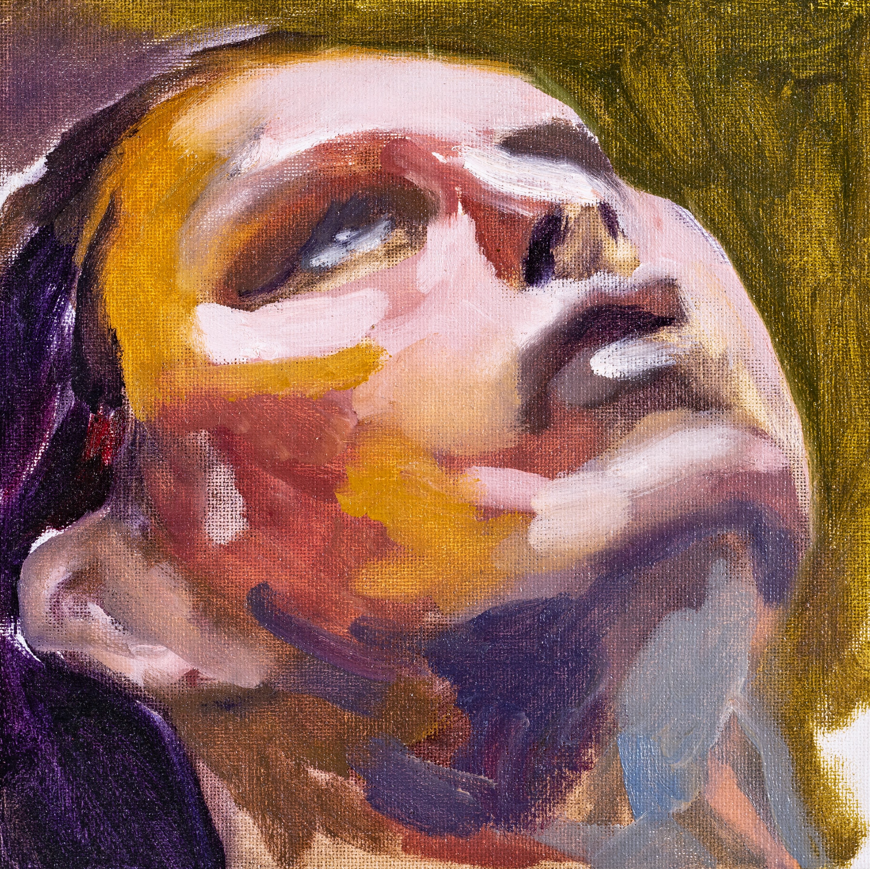 Study for Falter at Dawn, 8" x 8", 2019. 