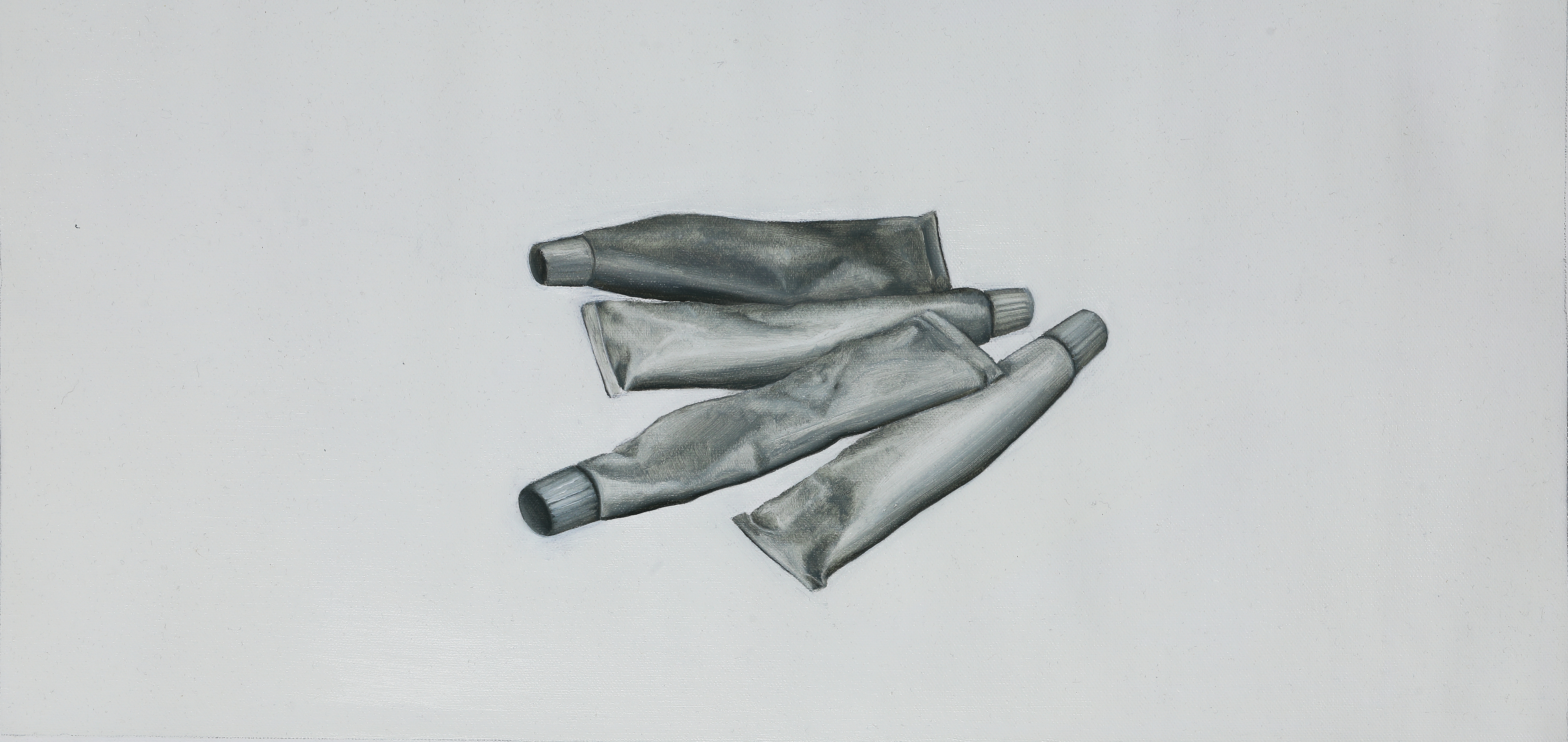 '무작위 연고', 천에 유채, 58cm×30.5cm, 2019