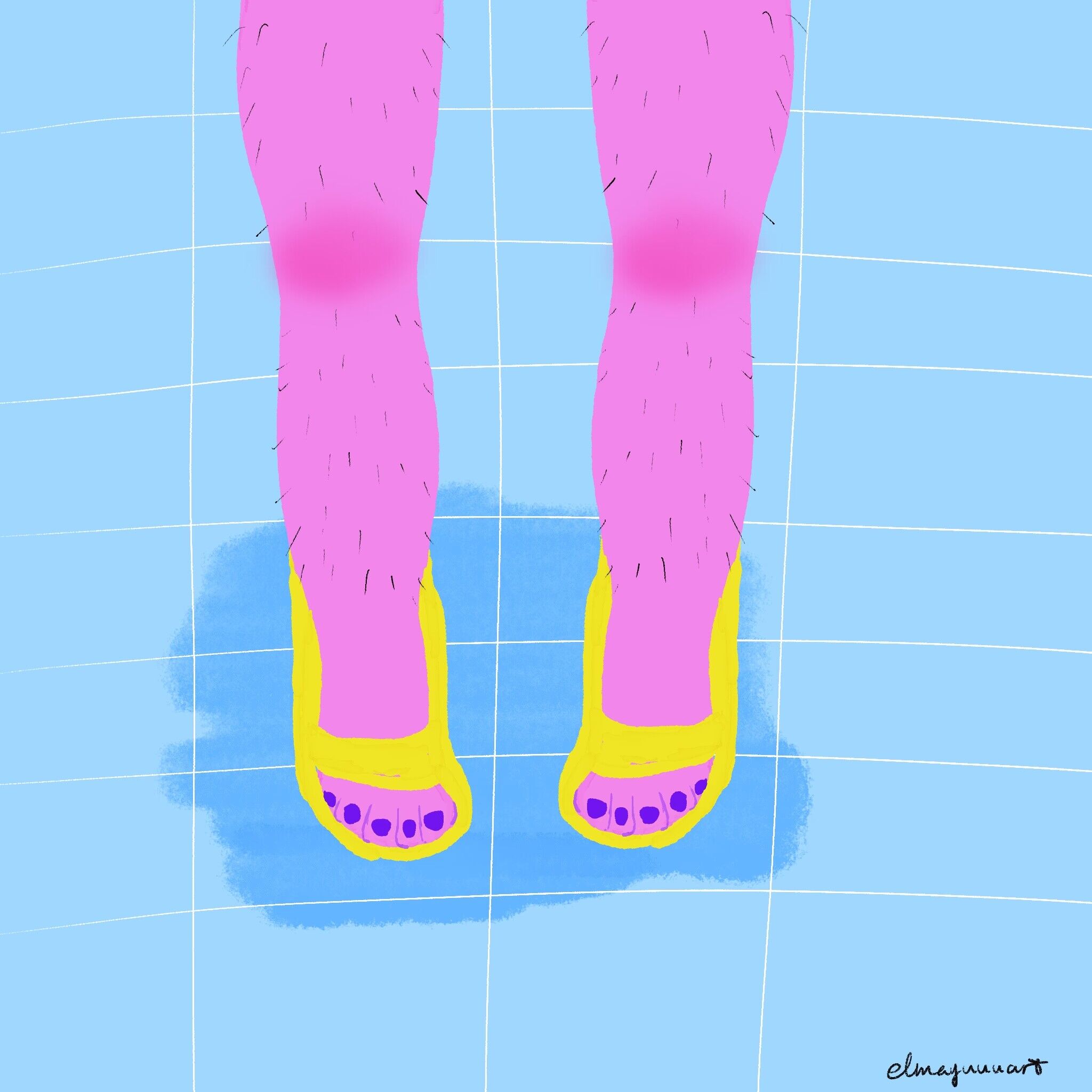 Found the lovely colors in the bathroom.