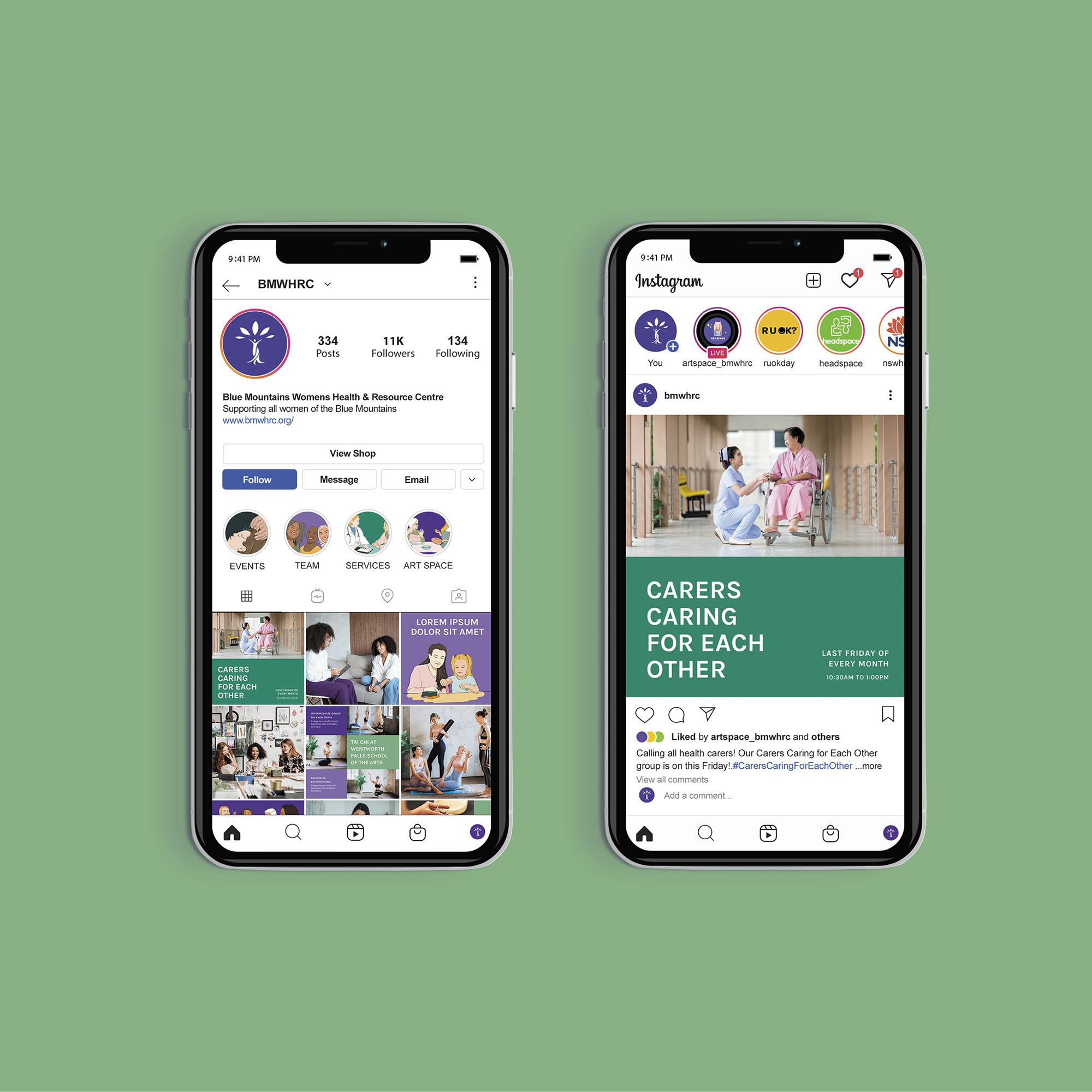 I've worked as a one of a UX/UI designer & an illustrator @ Hue Design team. The client for this project is Blue Mountain Women's Health and Resource Centre and we've worked Branding & Website Design for them.