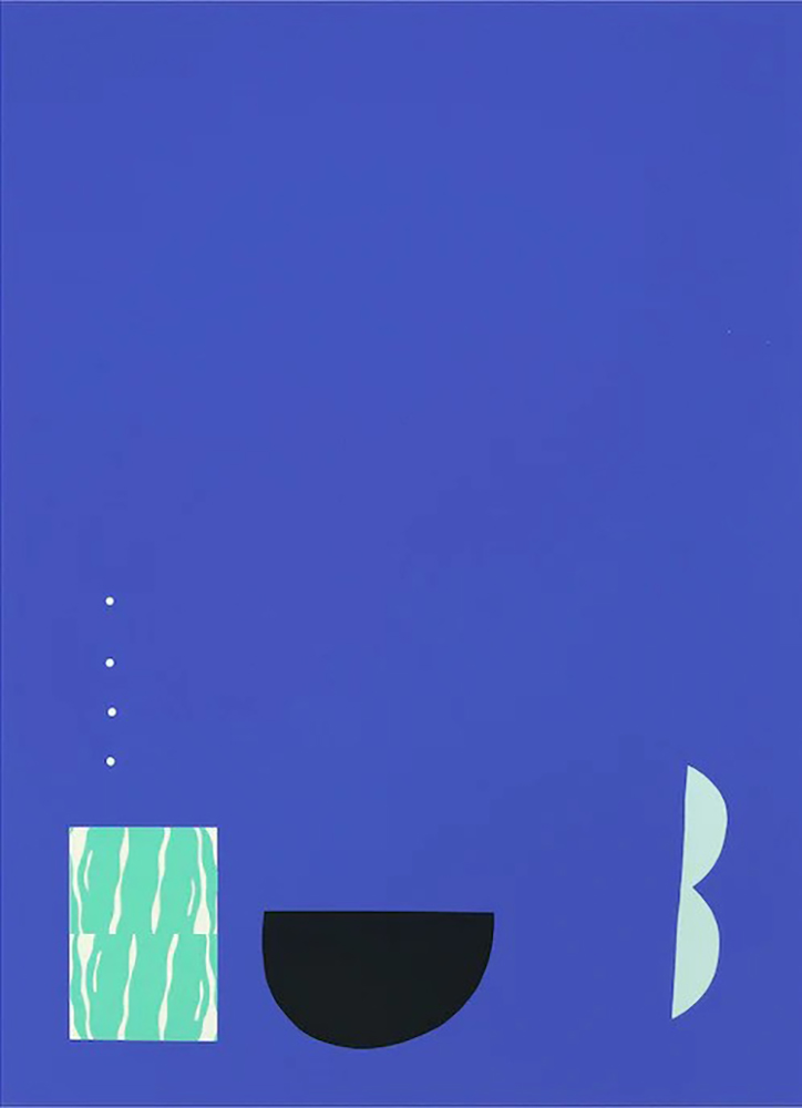 Quiet Night, 18" x 24.75", Silkscreen on Paper