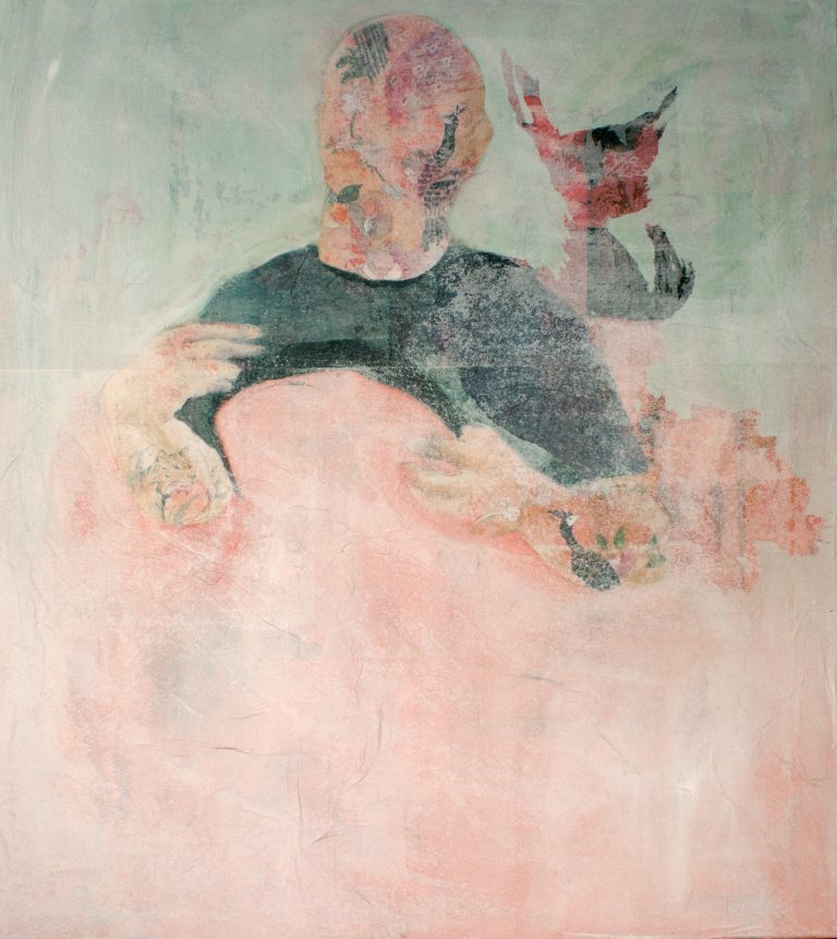 no title | 81×70 cm | pencil, colored pencil, oil on paper | 2018