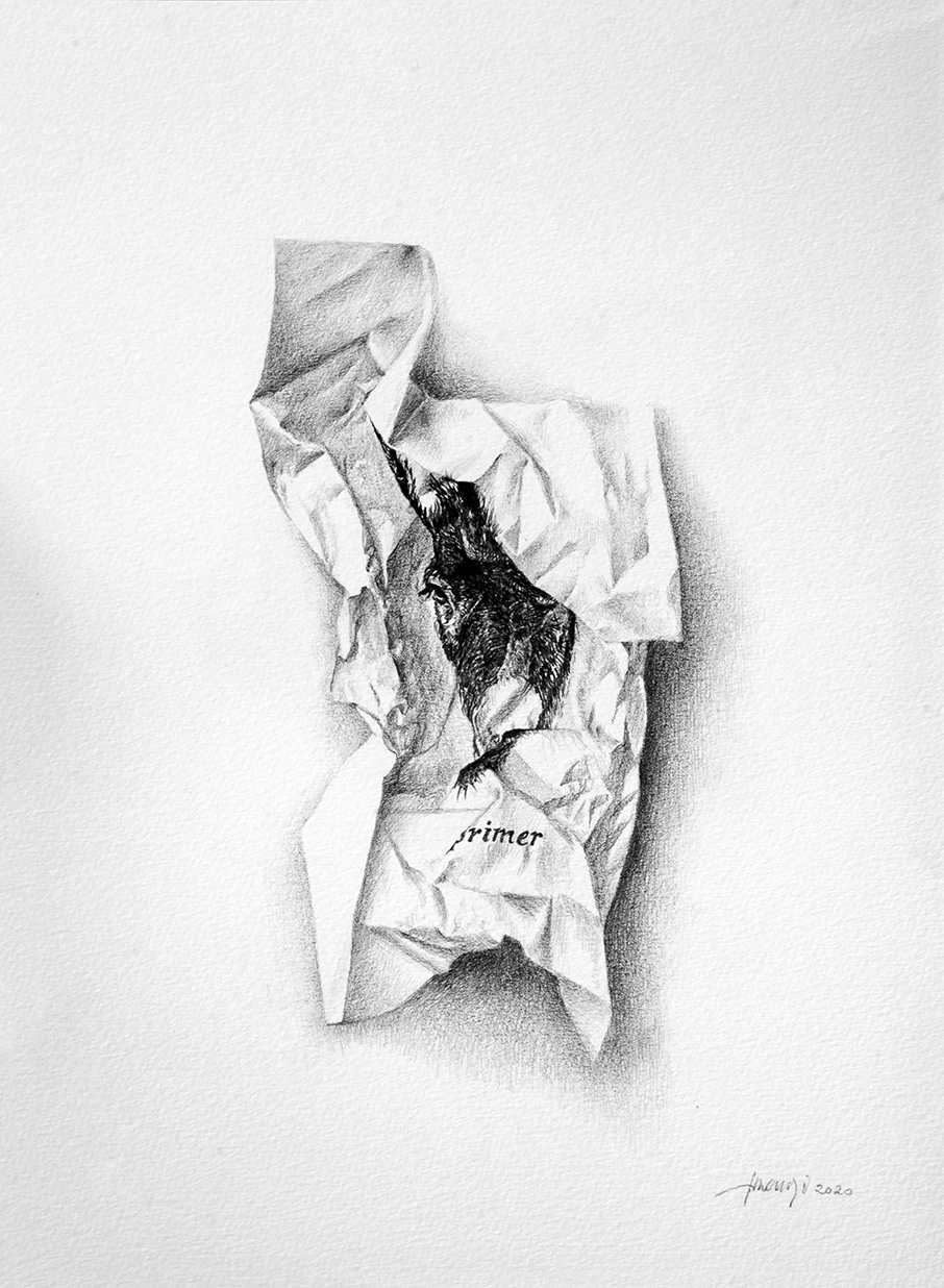 Primer, de la série Infinitif, 21x30cm, 2020