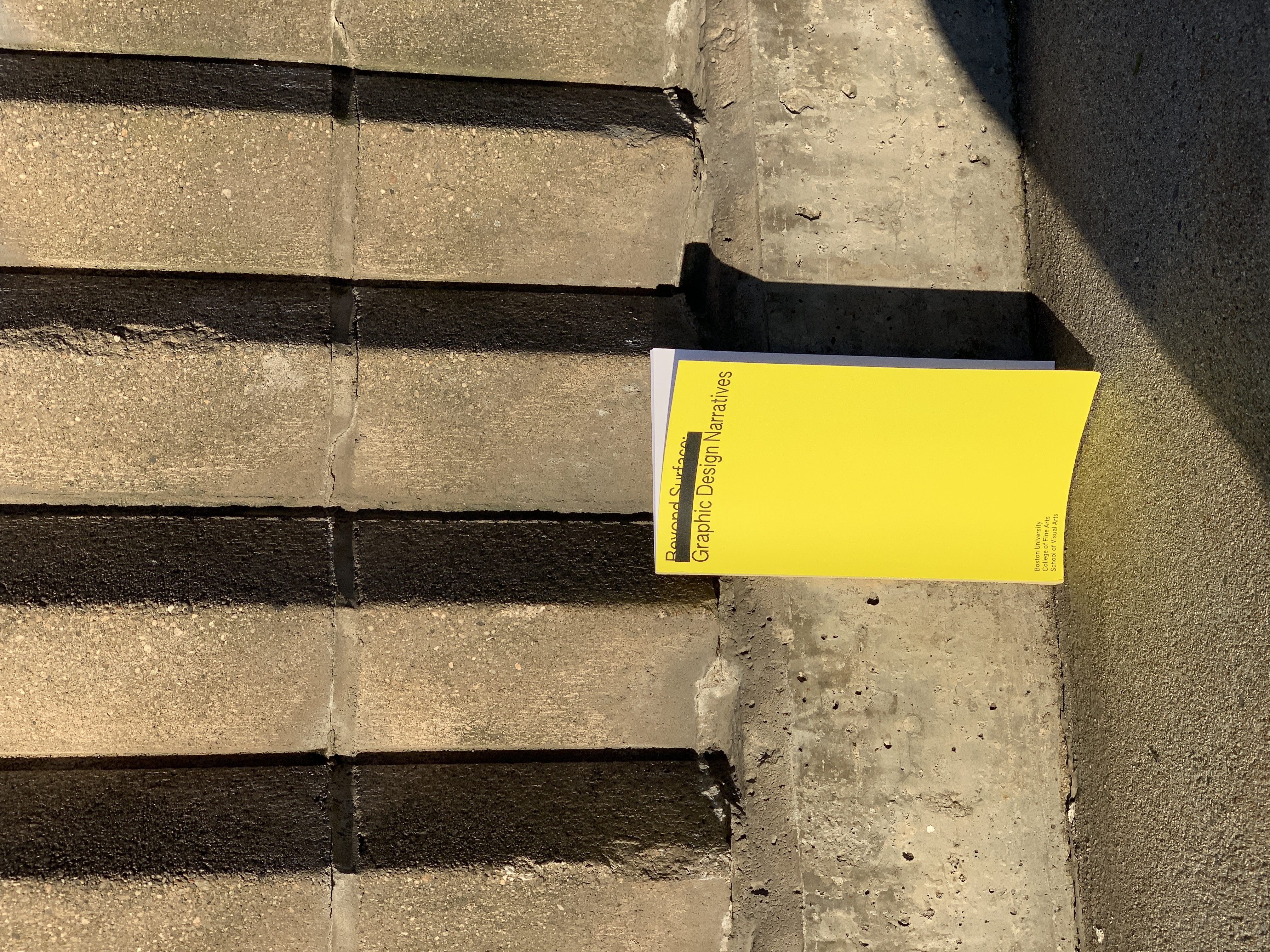 Beyond Surface: Graphic design Narratives book design