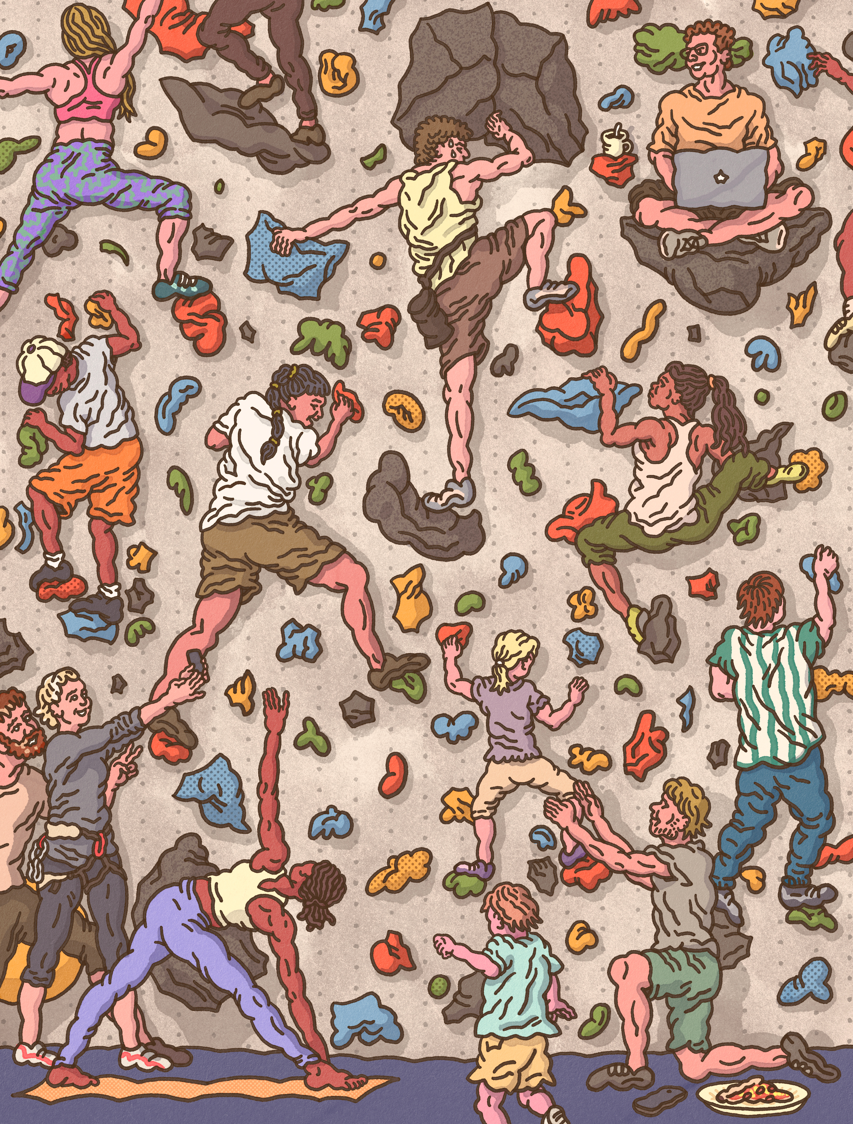 Le Temps about indoor climbing trends