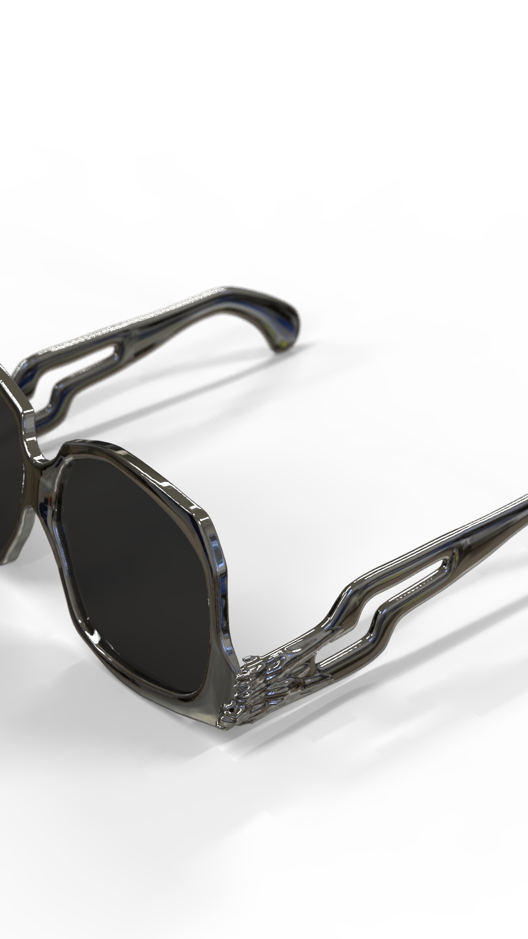 Arm Details on Custom Glasses