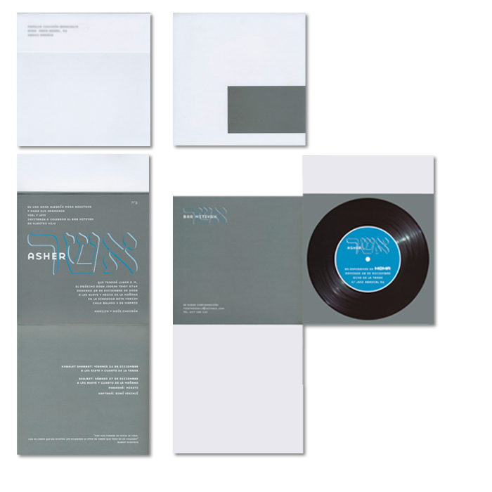 Dise&ntilde;o Invitaci&oacute;n Bar Mitsv&aacute;