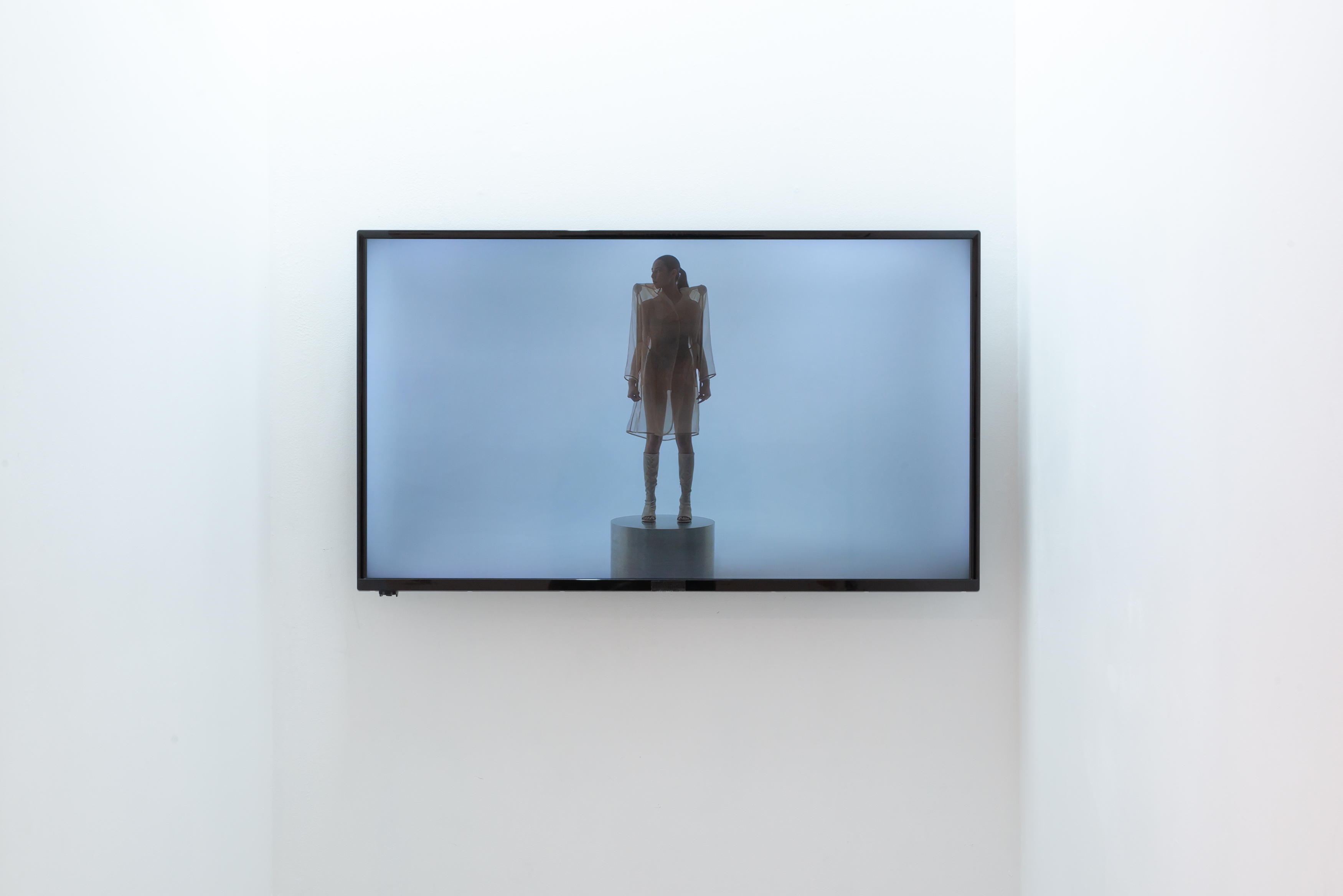 Product Development, video, audio, installation, 2025. STRAY VOLTAGE, KINGS Artist Run, Melbourne. Photography by Sebastian Kainey.