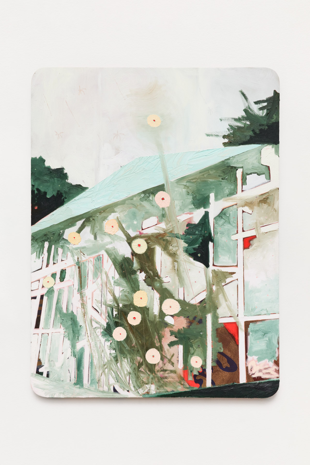 Metapaisagem n&uacute;mero XXX, 2022 - 2025. &Oacute;leo sobre tela, 120 x 90 cm.