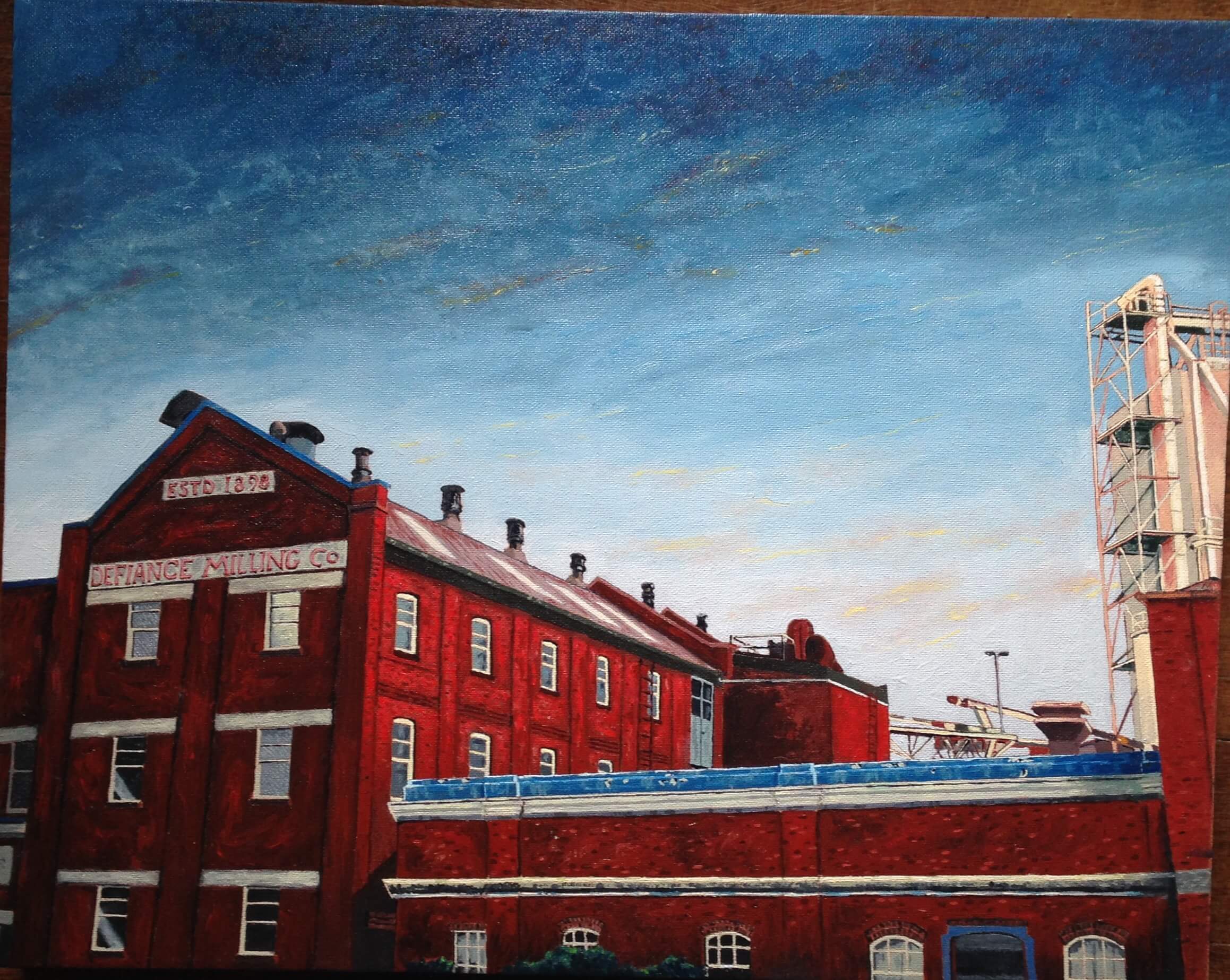 The Milling Company — Ruthven Street, Oil on Canvas, 40 x 50 cm.