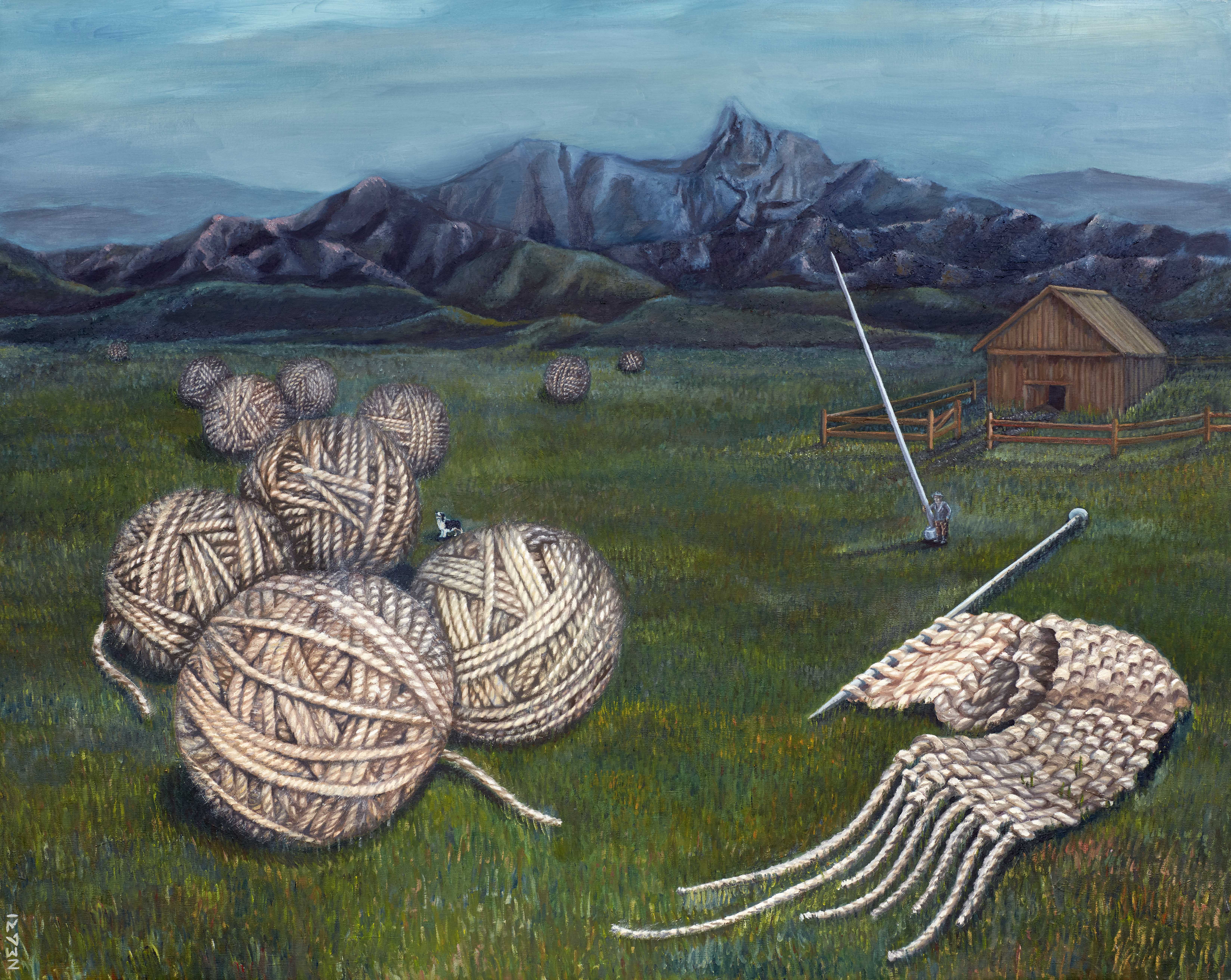 'The Landlord' - Oil on canvas 98x78cm