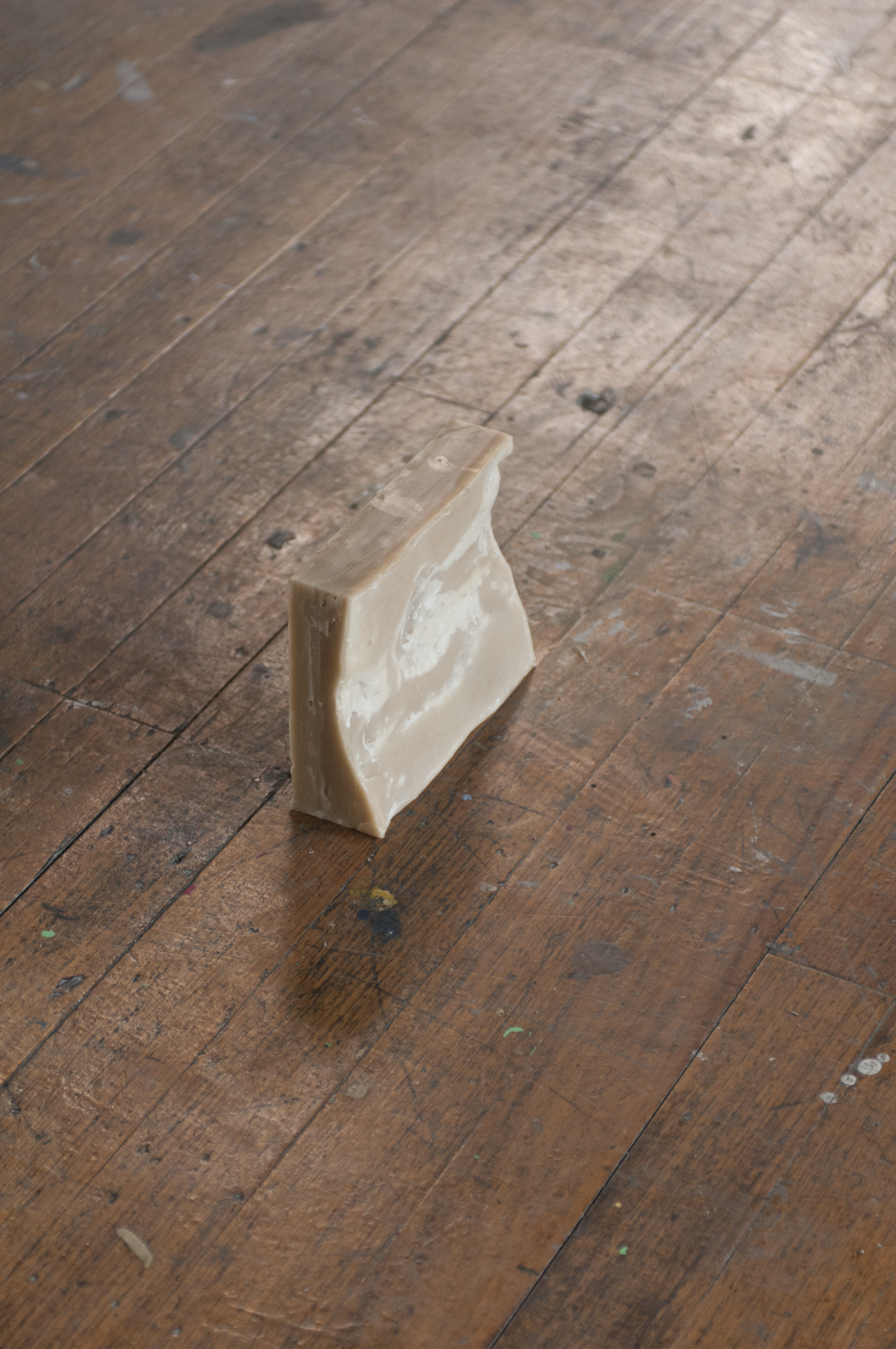 wax block cast of the curve of my back