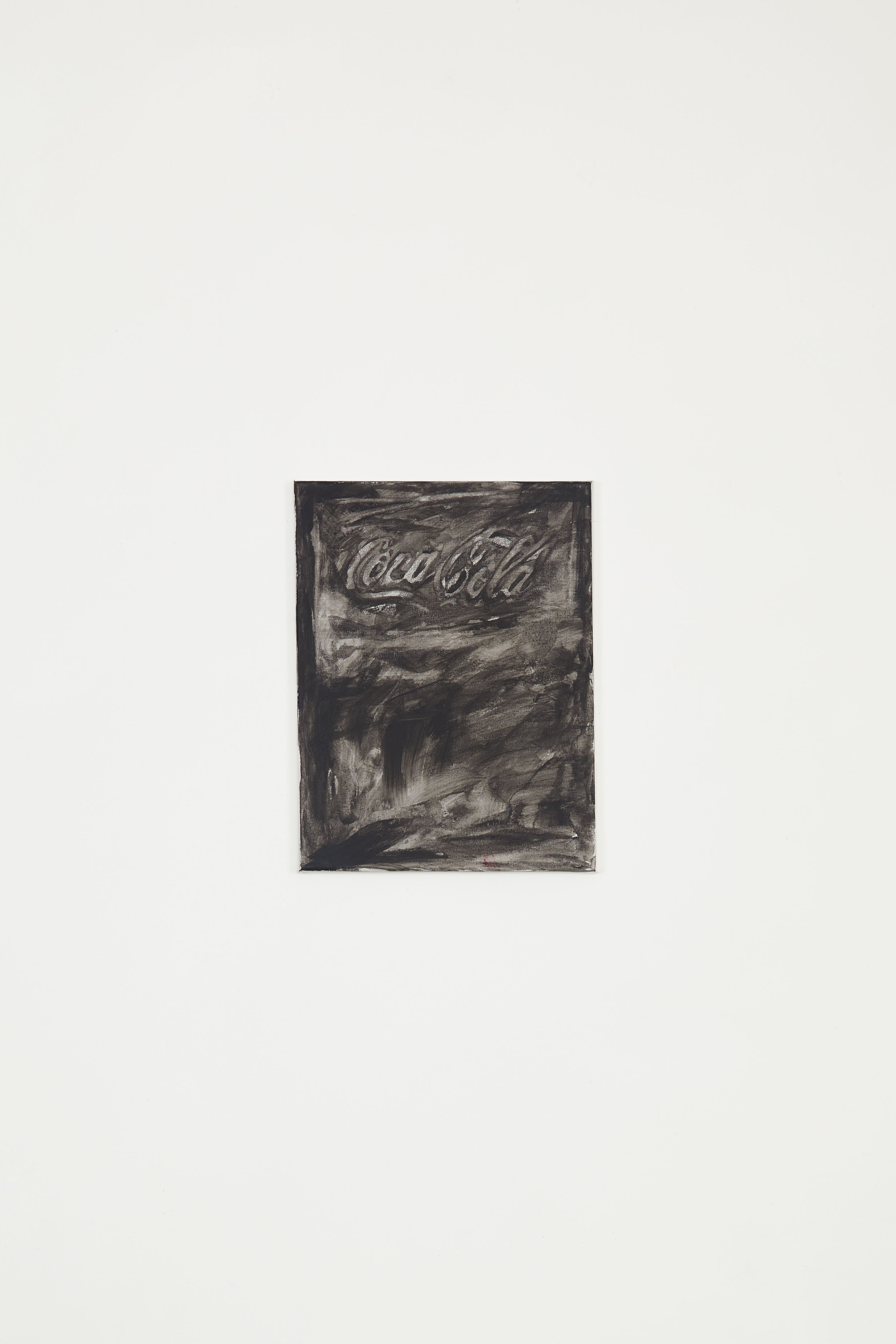 Untitled ( Black Coke Fog), Acrylic on canvas, 14 x 11 in.