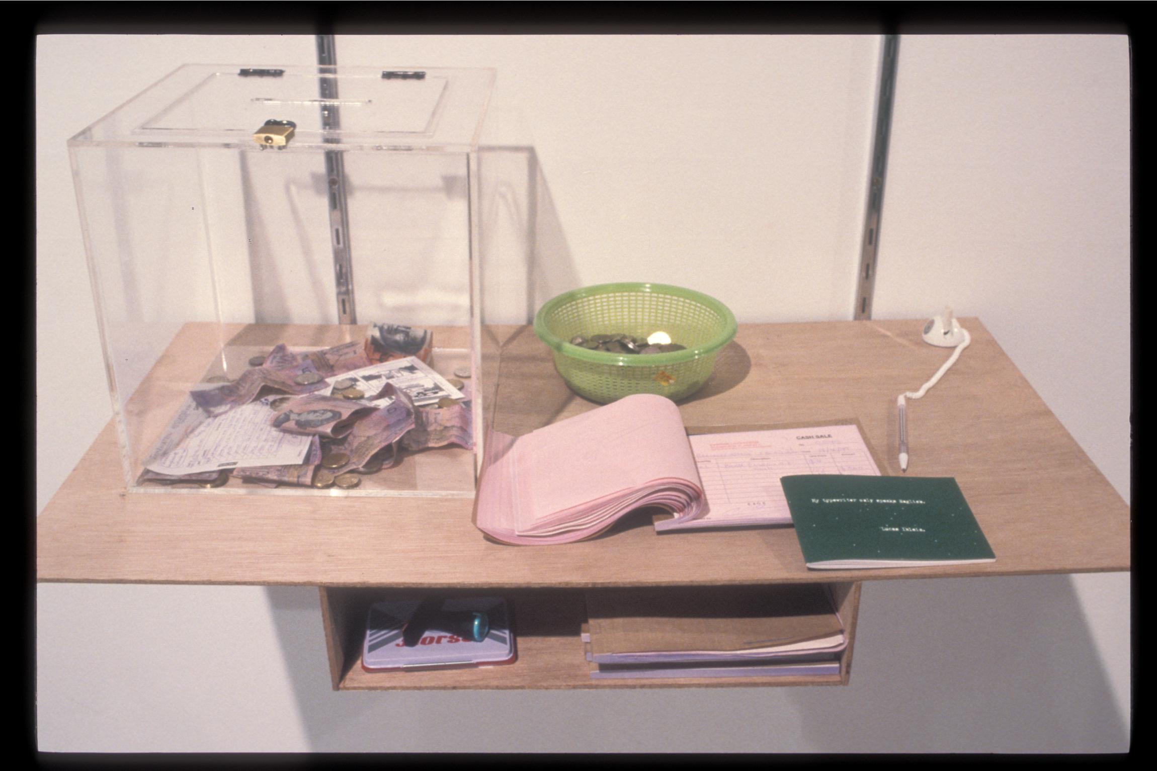 Lucas Ihlein, My typewriter only speaks English, as part of ARX5 Artists Regional Exchange, exhibited at Singapore Art Museum 1998.