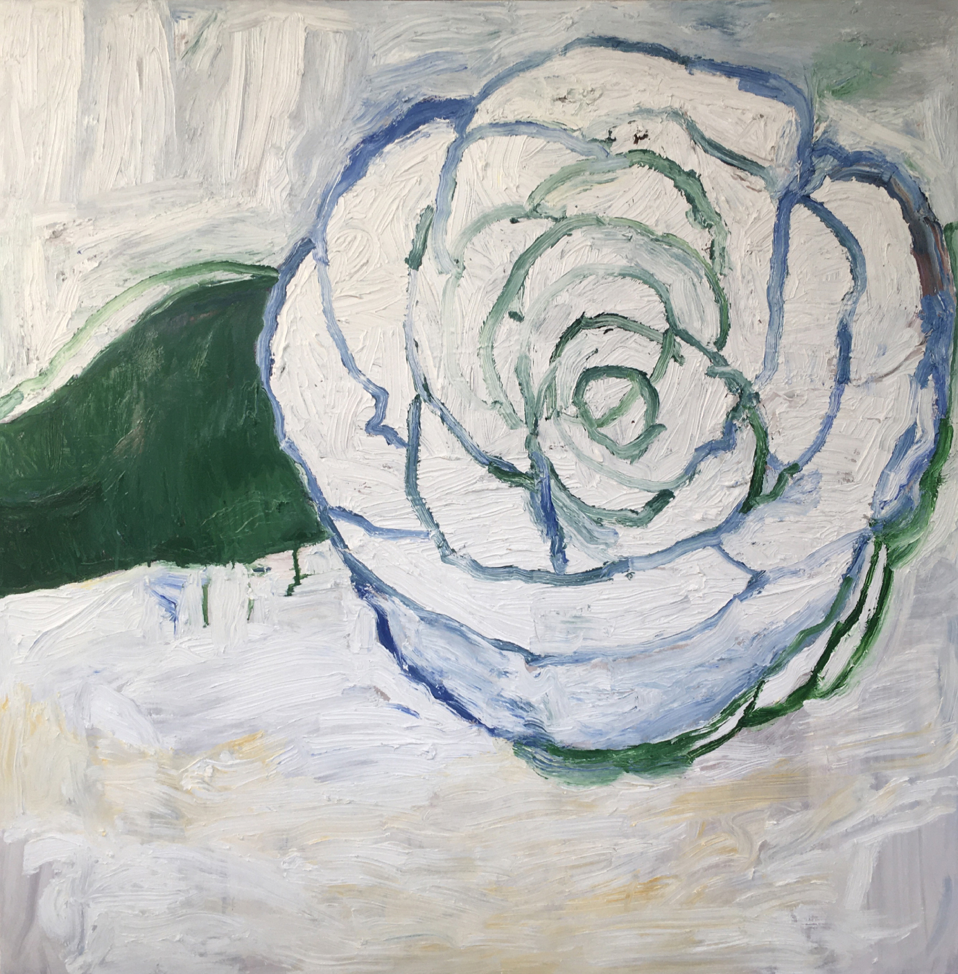 Greening World #3, 2020, oil on canvas, 48"x48" in