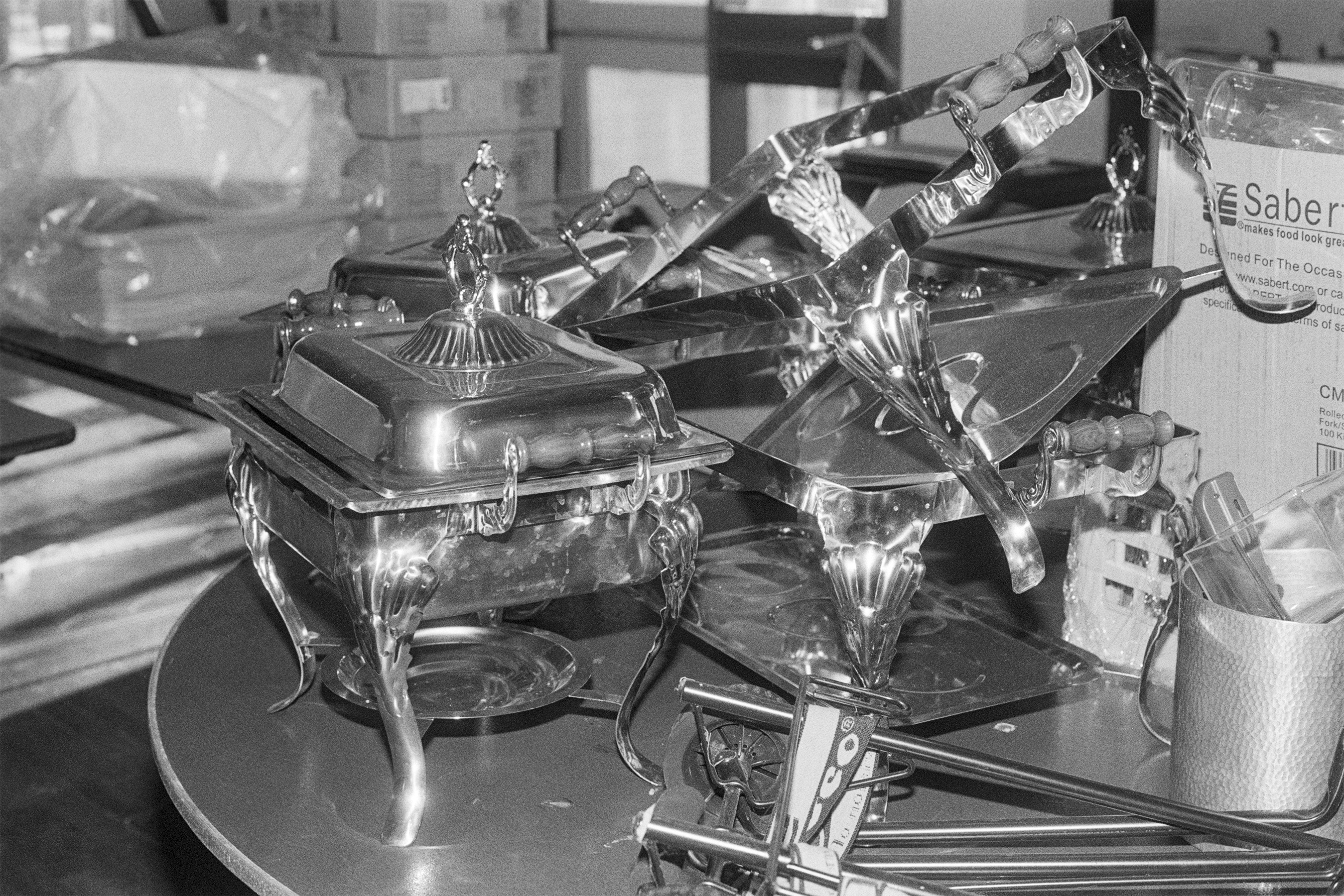 Dining platters, Brooks School. North Andover, Massachusetts, USA, 2021.