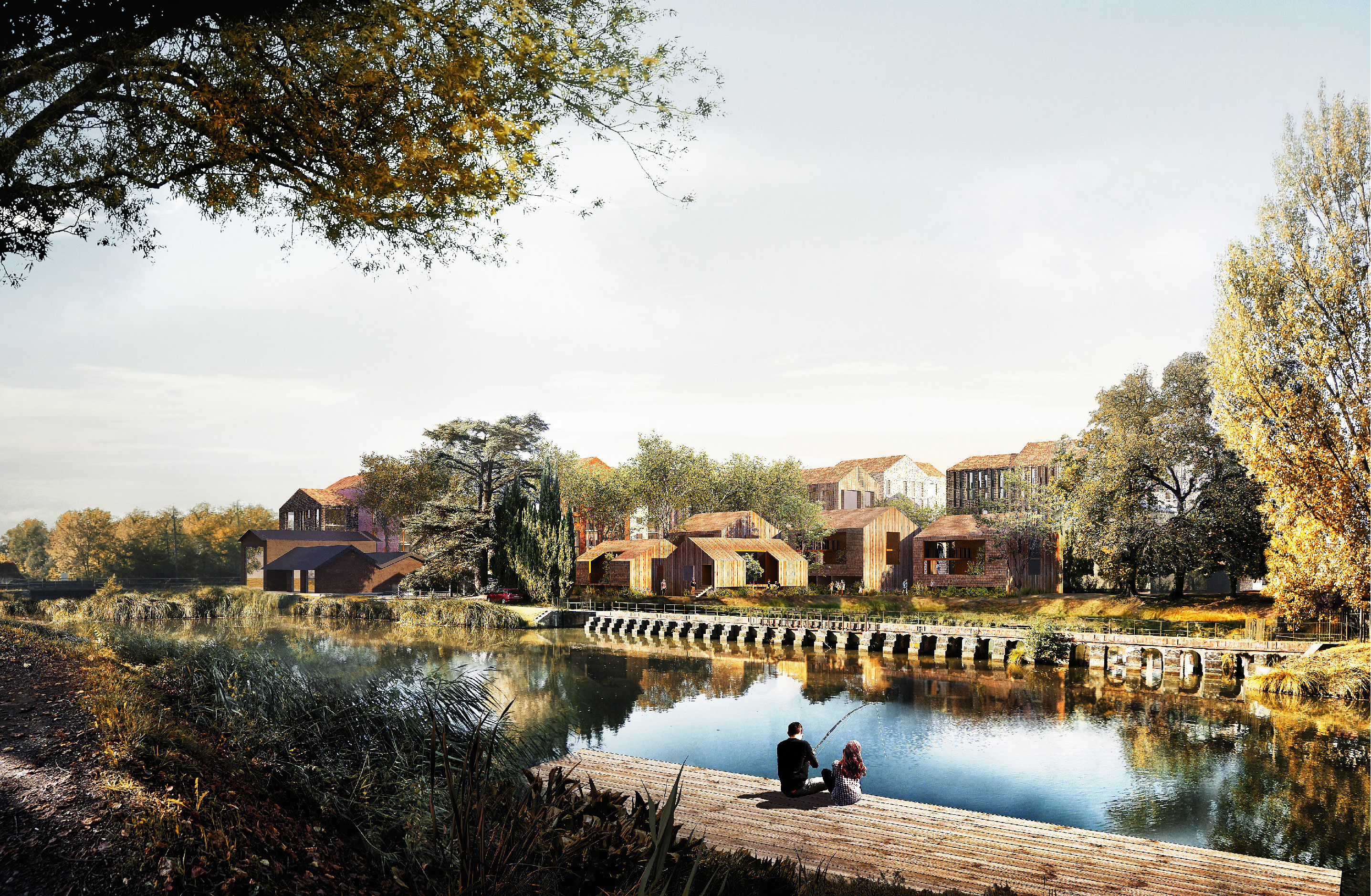 Logements depuis la plateforme paysagère
