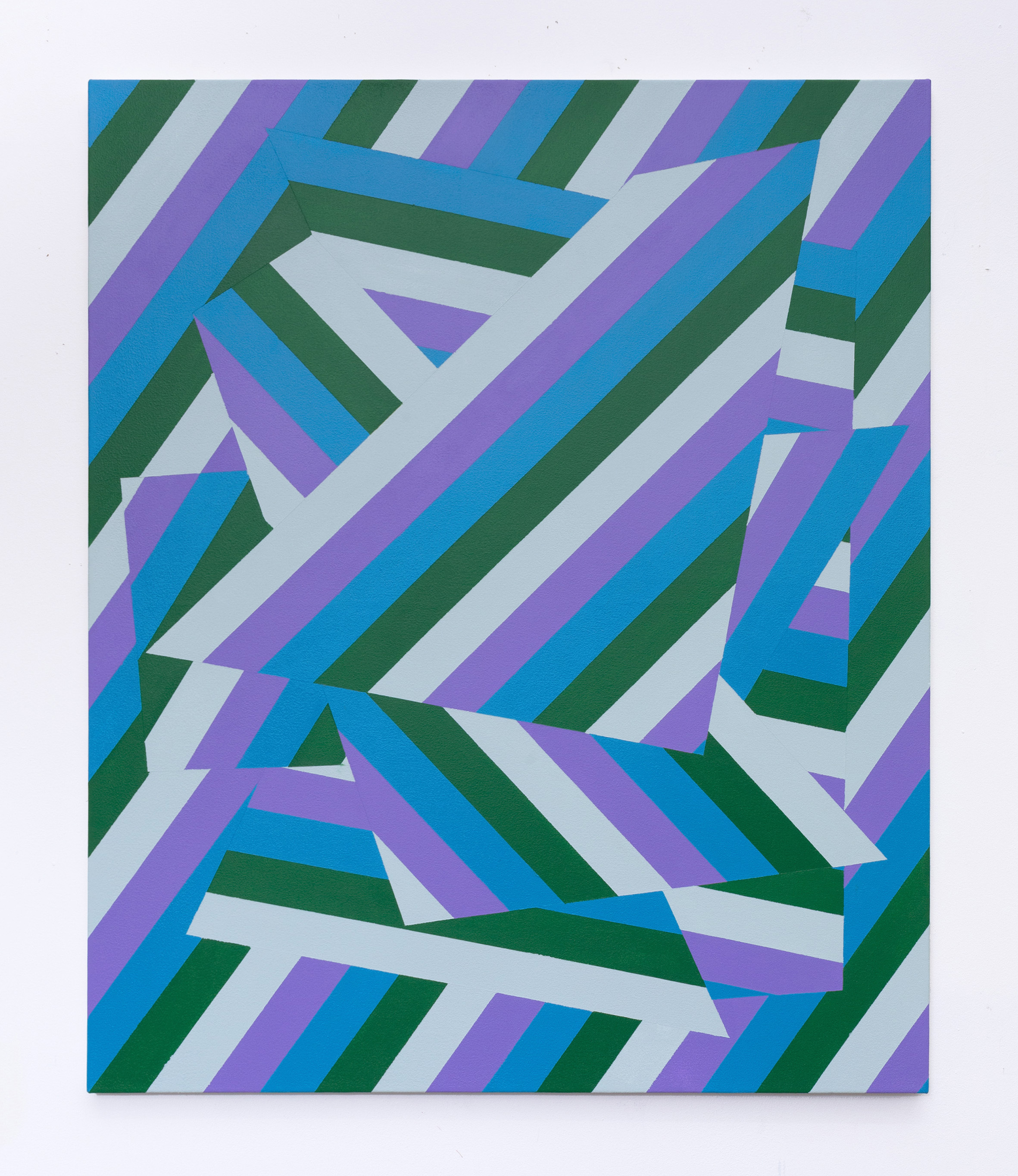 Lineae XLV, 91cm x 76cm, acrylic on canvas