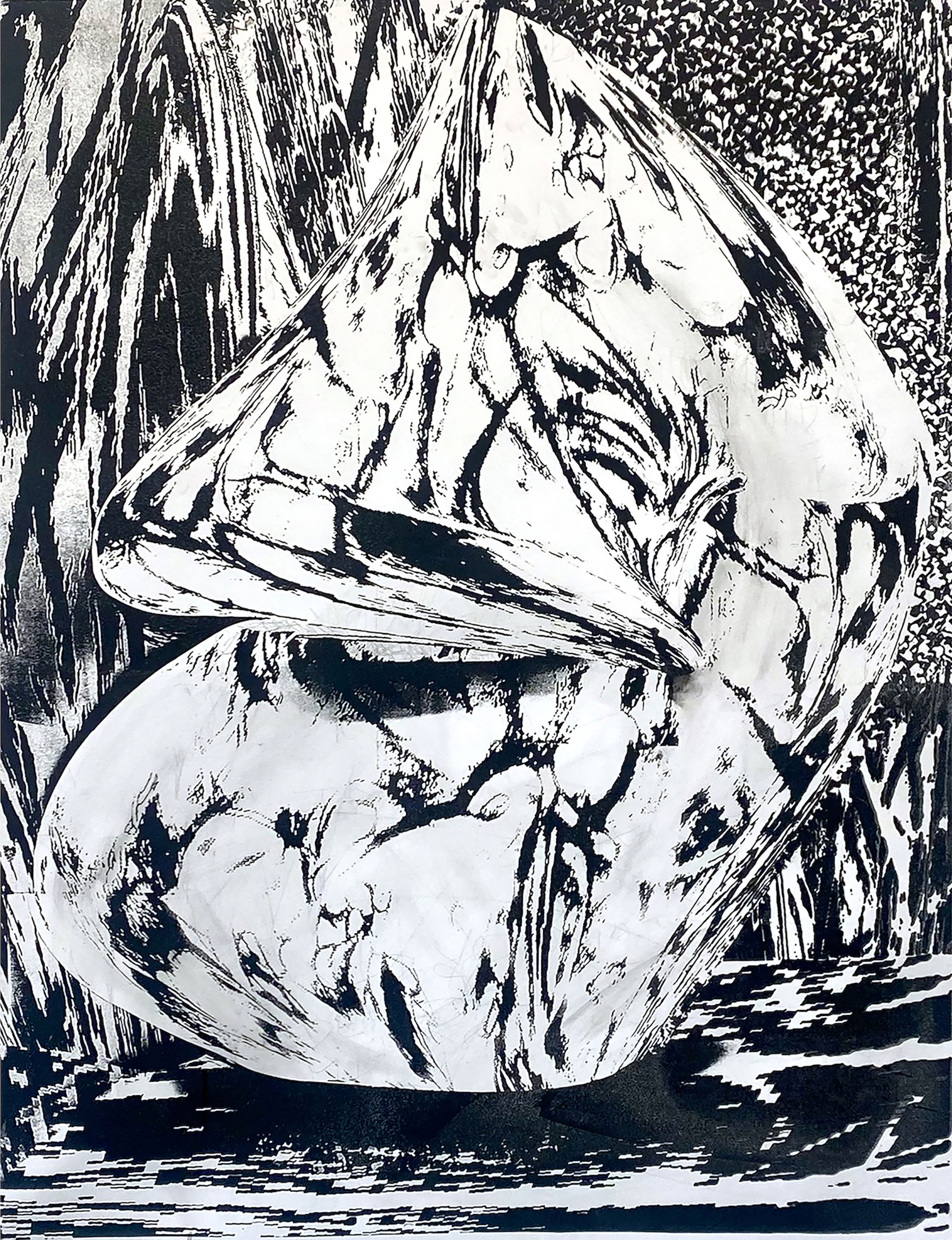 "No One Puts Baby In the Corner",  Acrylic on Canvas",  48" x 36",  2024