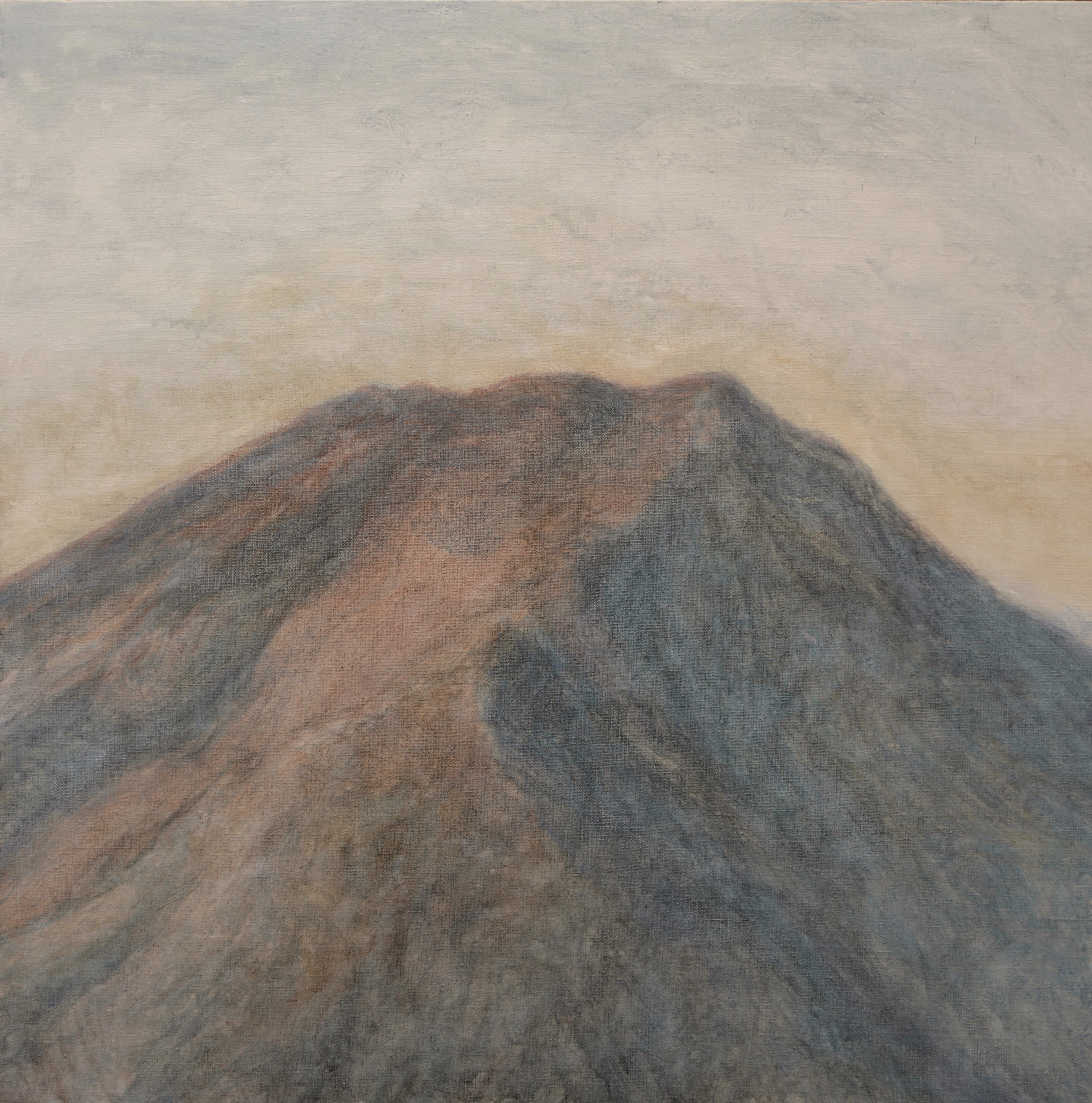 晨山上的光, Acrylics on canvas, 60×60cm, 2023