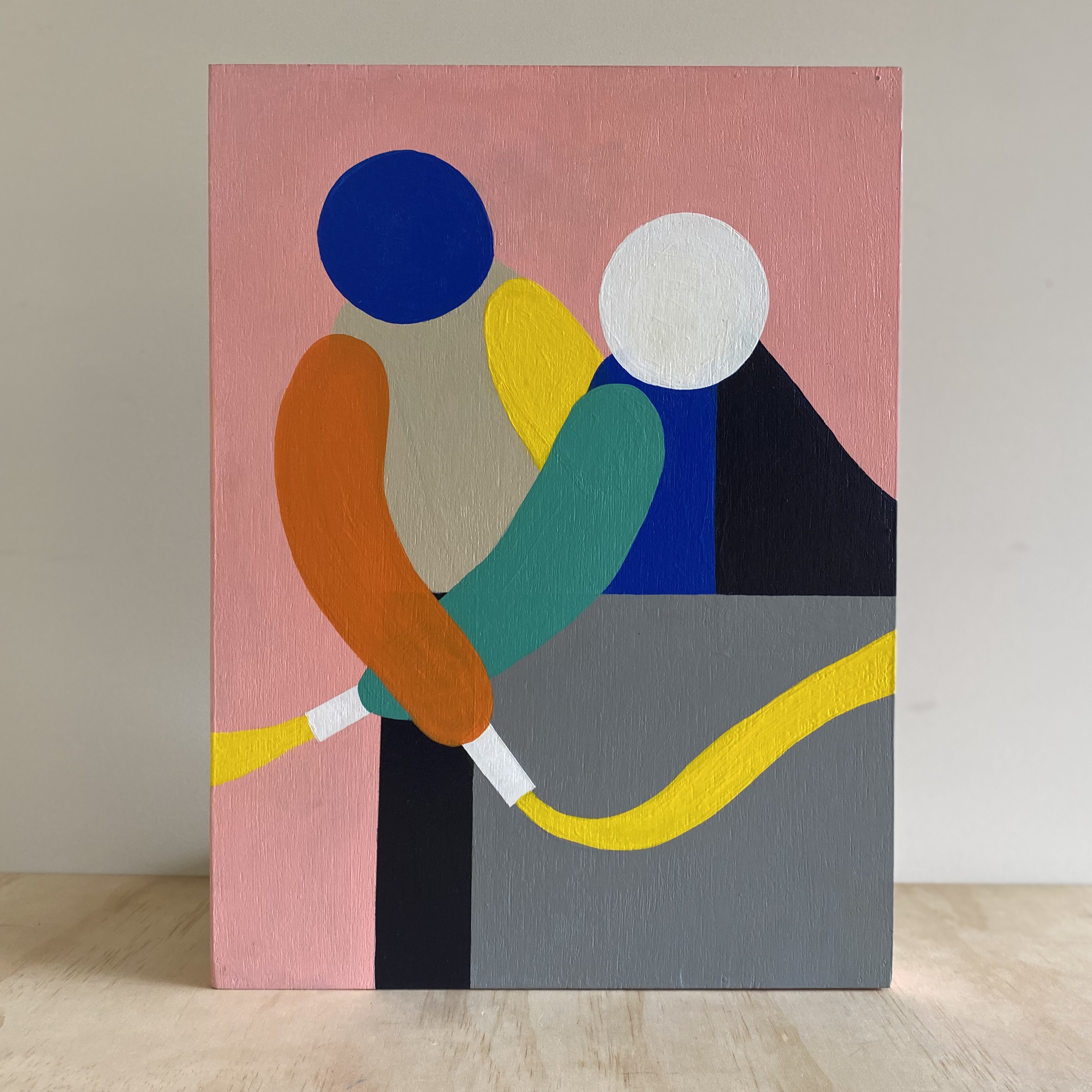 Balcon, 40 x 30cm, acrylic on plywood panel