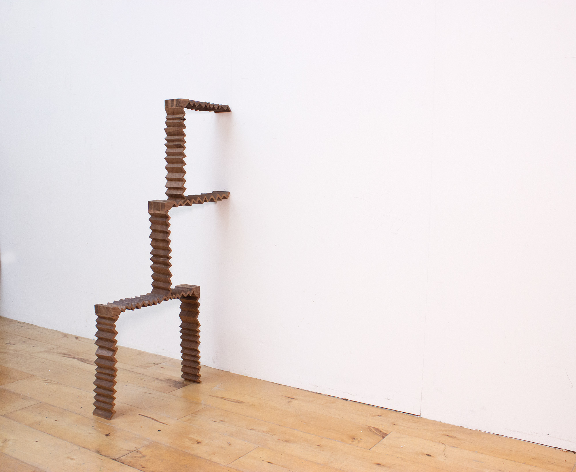 Both sides are untitled, American walnut, 18.5inches by 31 inches