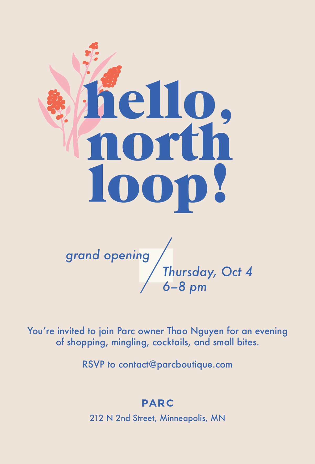 Grand Opening Flyer