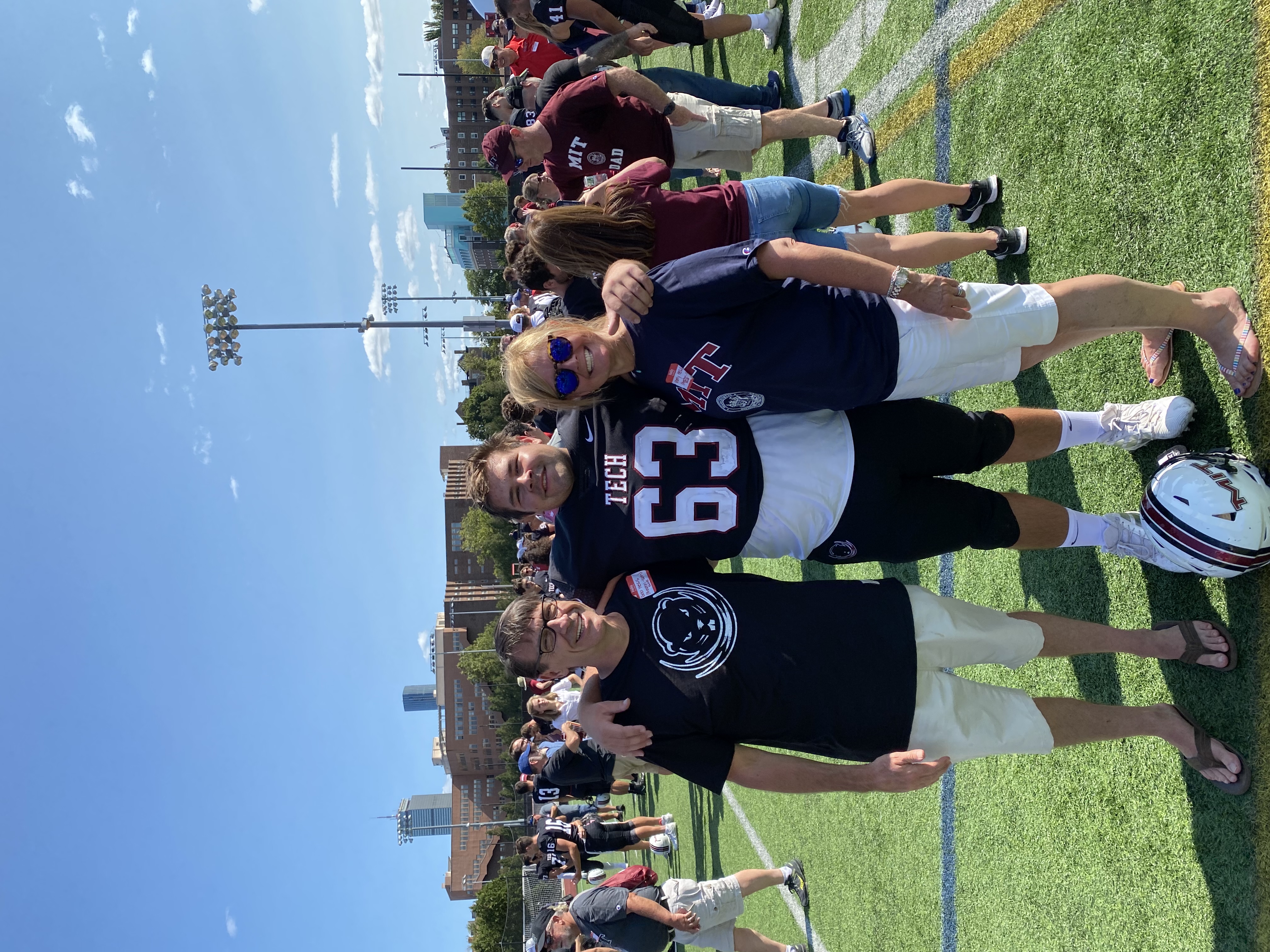 Serving as Captain for MIT's Football Team