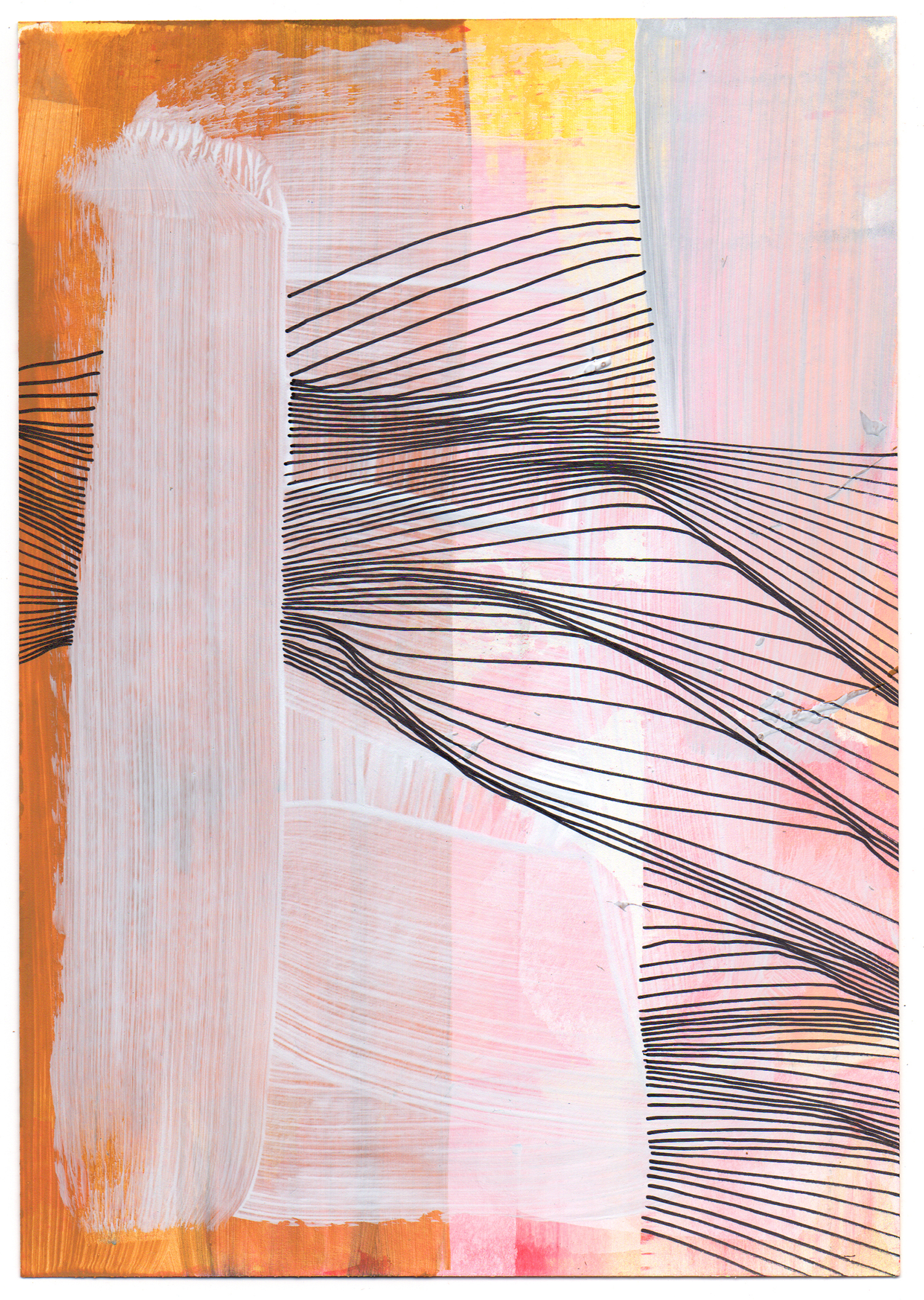 Untitled 527, 2020, Mixed media on paper,21x14.8cm