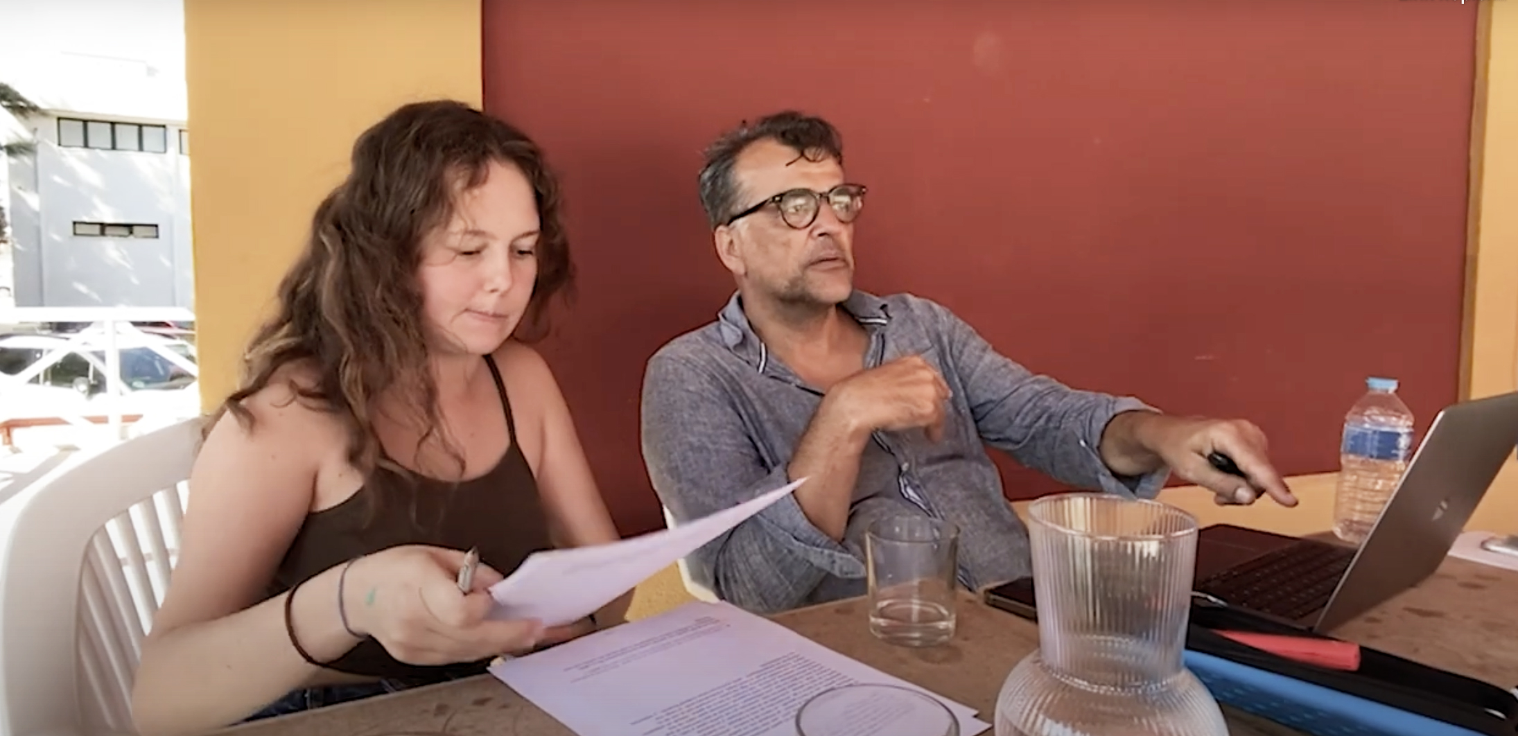 4. creating a text collage of interviews and literature →