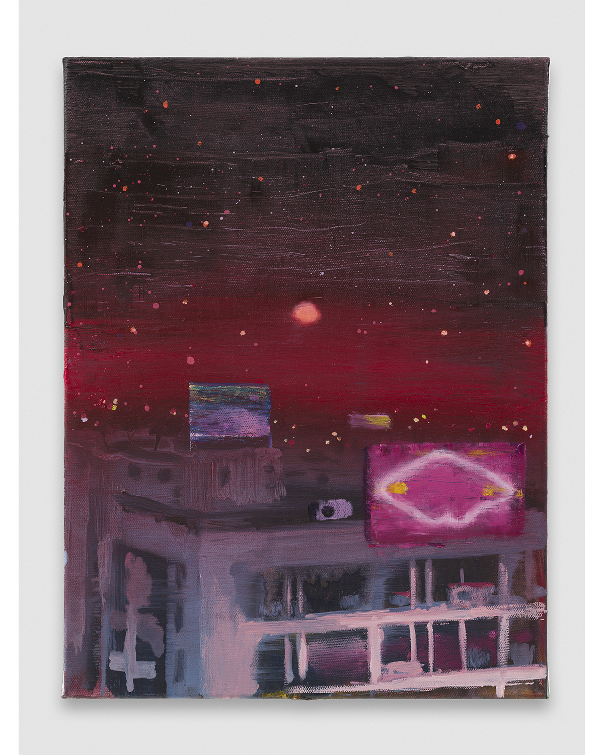 Midnight Sun - 40.7 x 30.5 cm. oil and acrylic on canvas. 2025 - 3/17