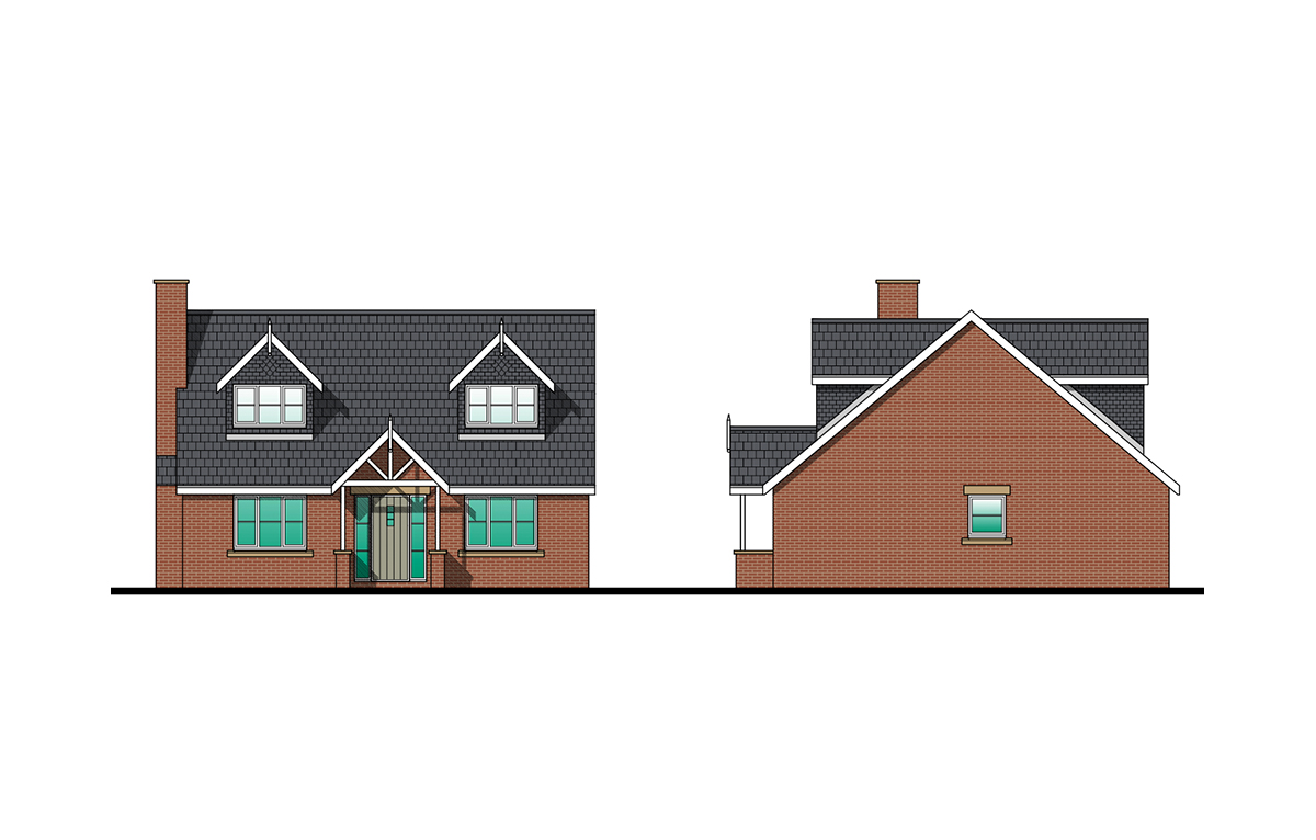 front and side elevations