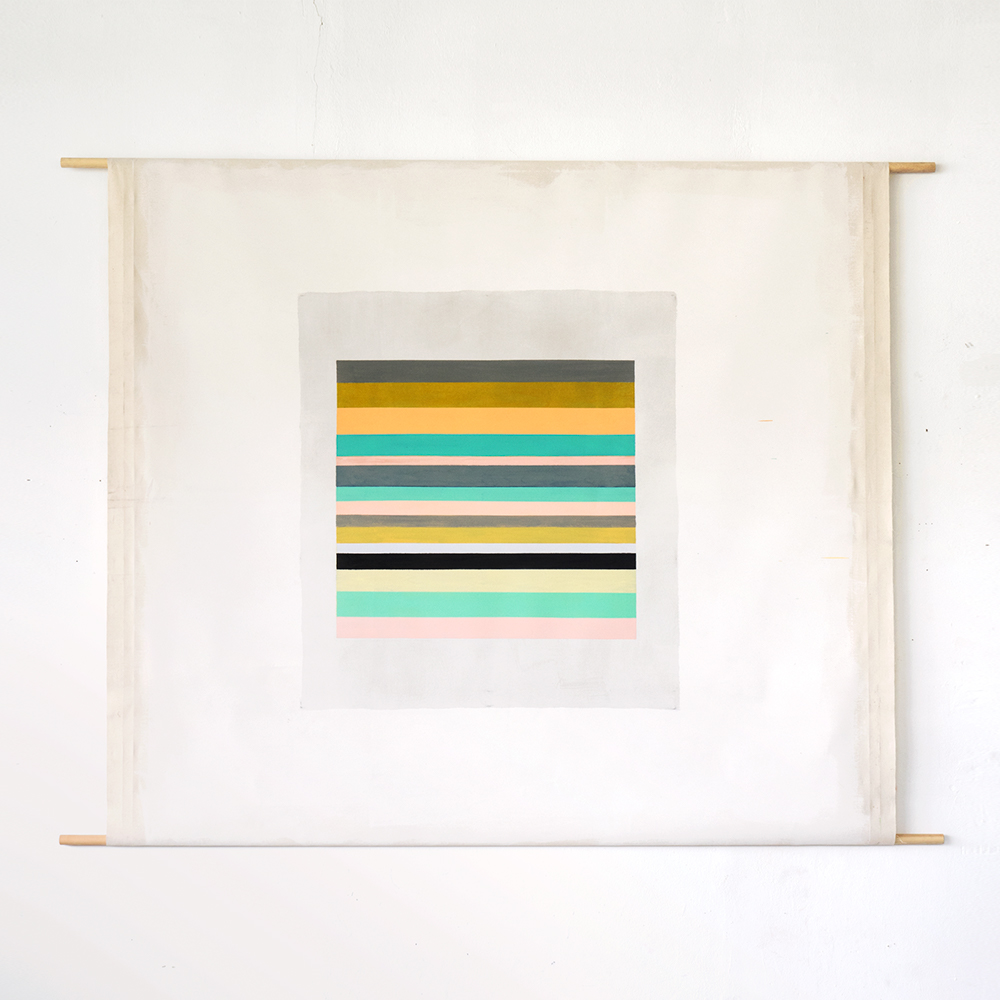 Mogao 21, 2015, ink, oil on canvas, 220 x 200 cm