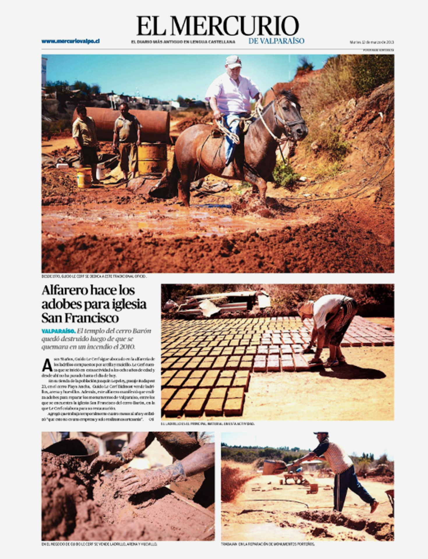 P&aacute;gina gr&aacute;fica Mercurio Valpo.