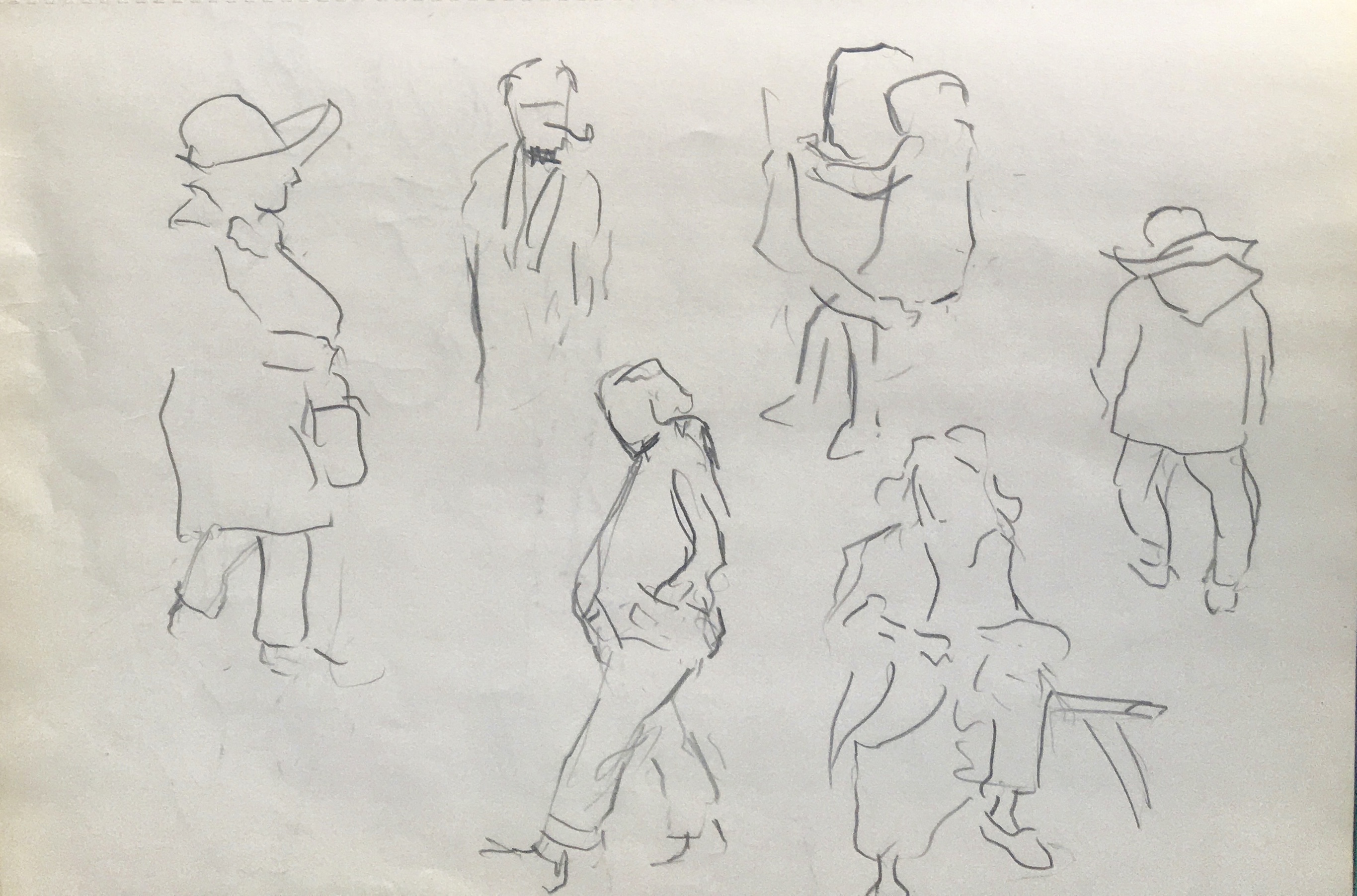 Nicholas Addison, "Sketches of Walking", 1971