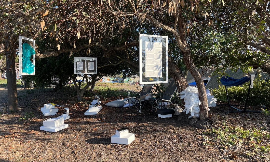 Toolbox Exhibition with Sspatz at OPaf. 2022. Image: Thomas Georg Blank.