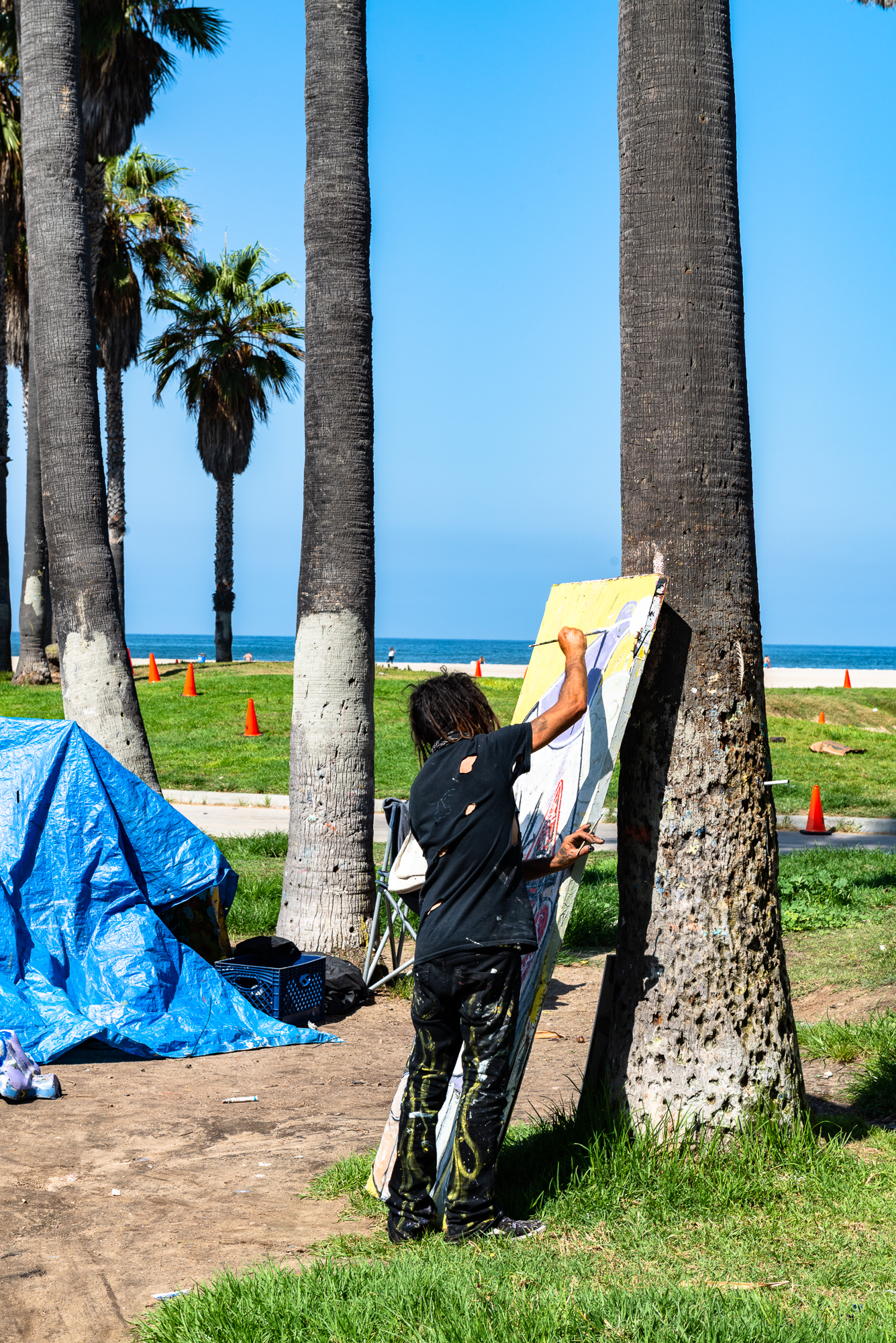 Los Angeles. Plage entre Santa Monica et Venice.