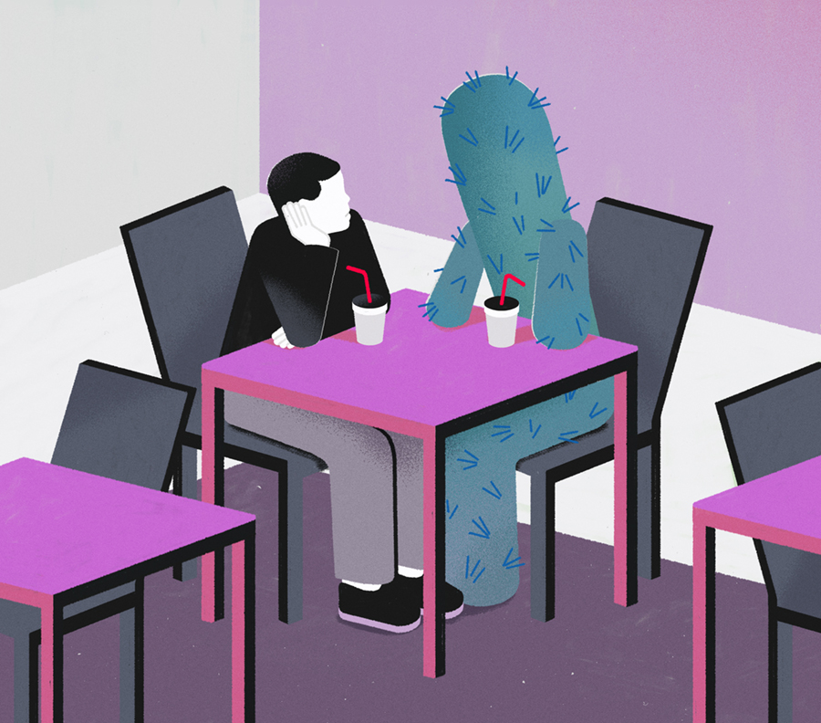 El País difficult people Illustration María Hergueta