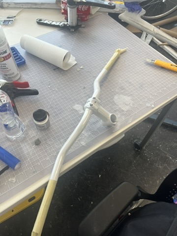 buffed and glossed handlebars