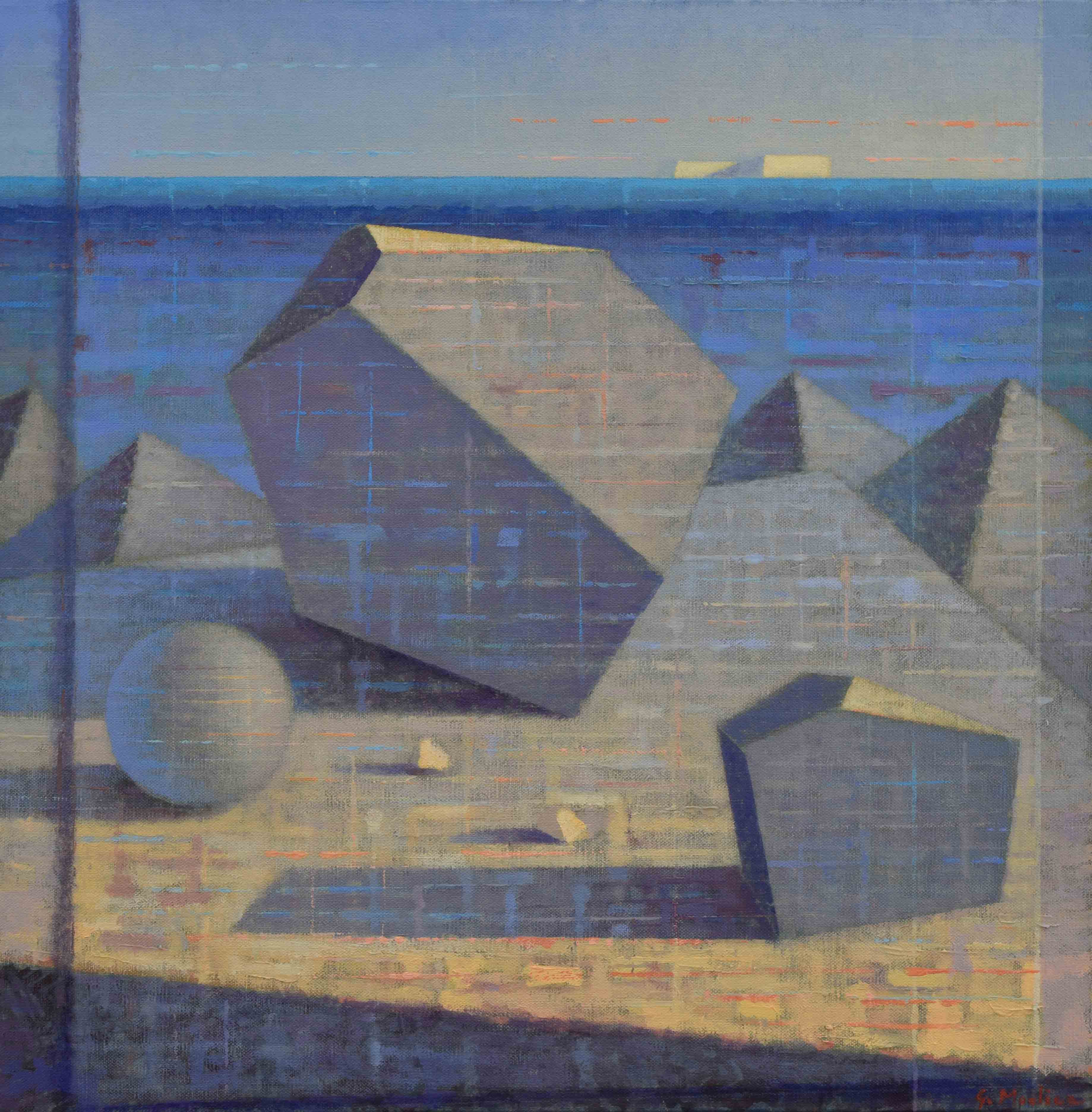 Mediterraneo Melanconia, 2012 olio tela, 50 x 50 cm