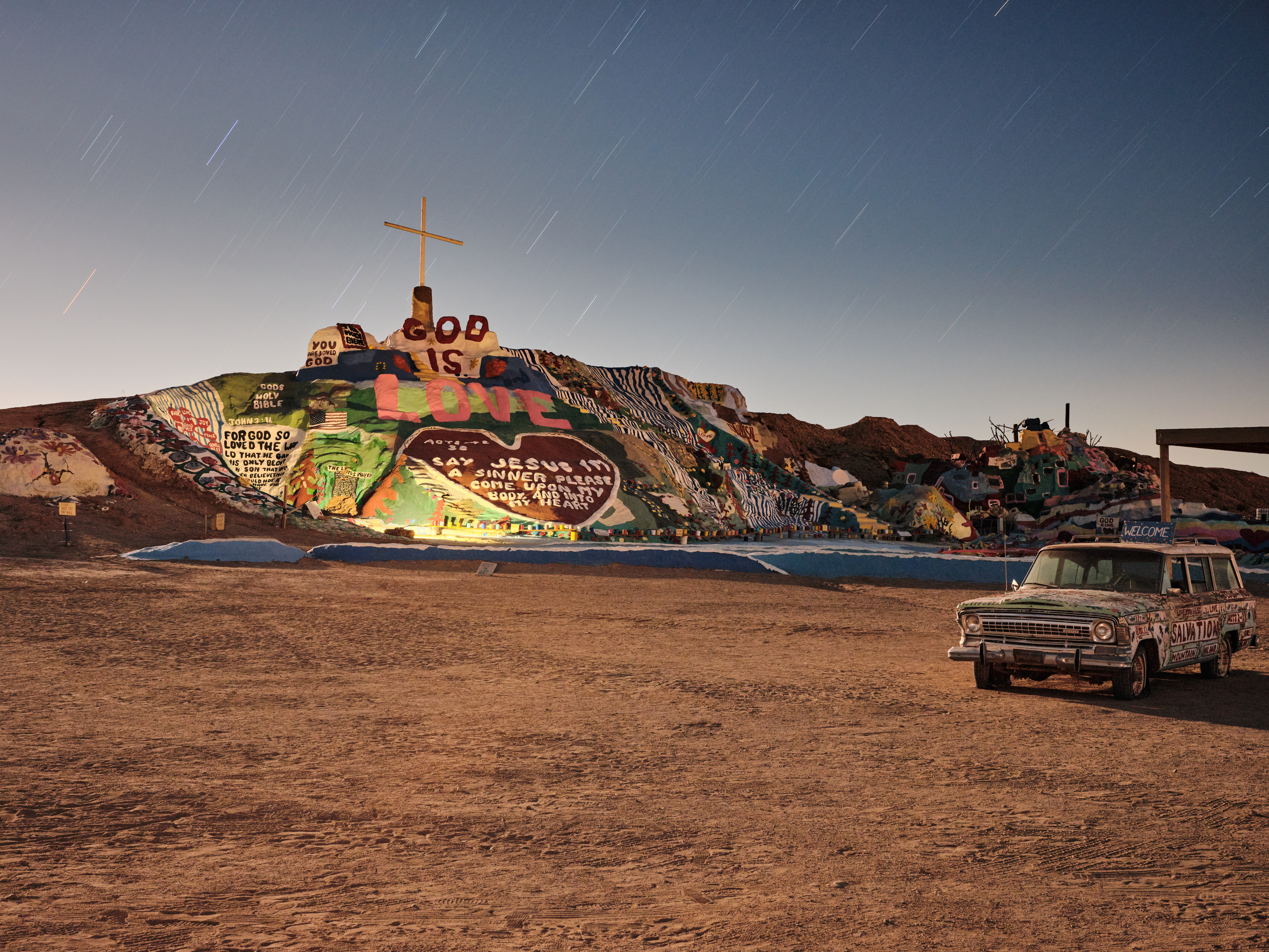 2021, SALVATION MOUNTAIN NIGHTSCAPE