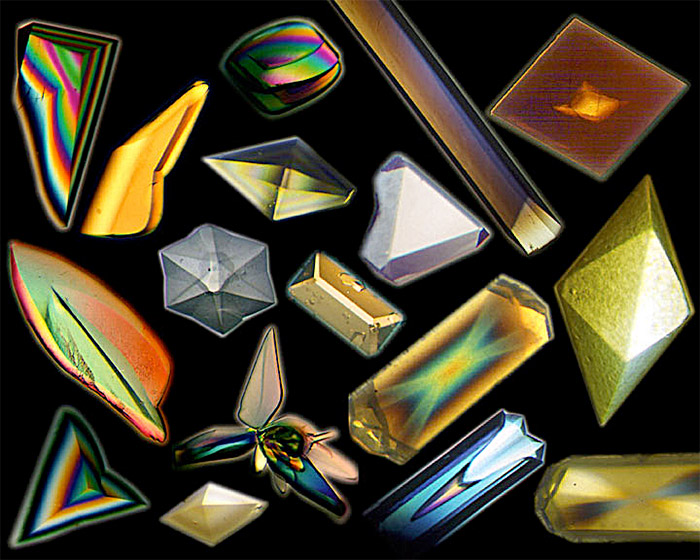 Crystalization of multiple types, from proteins to optics