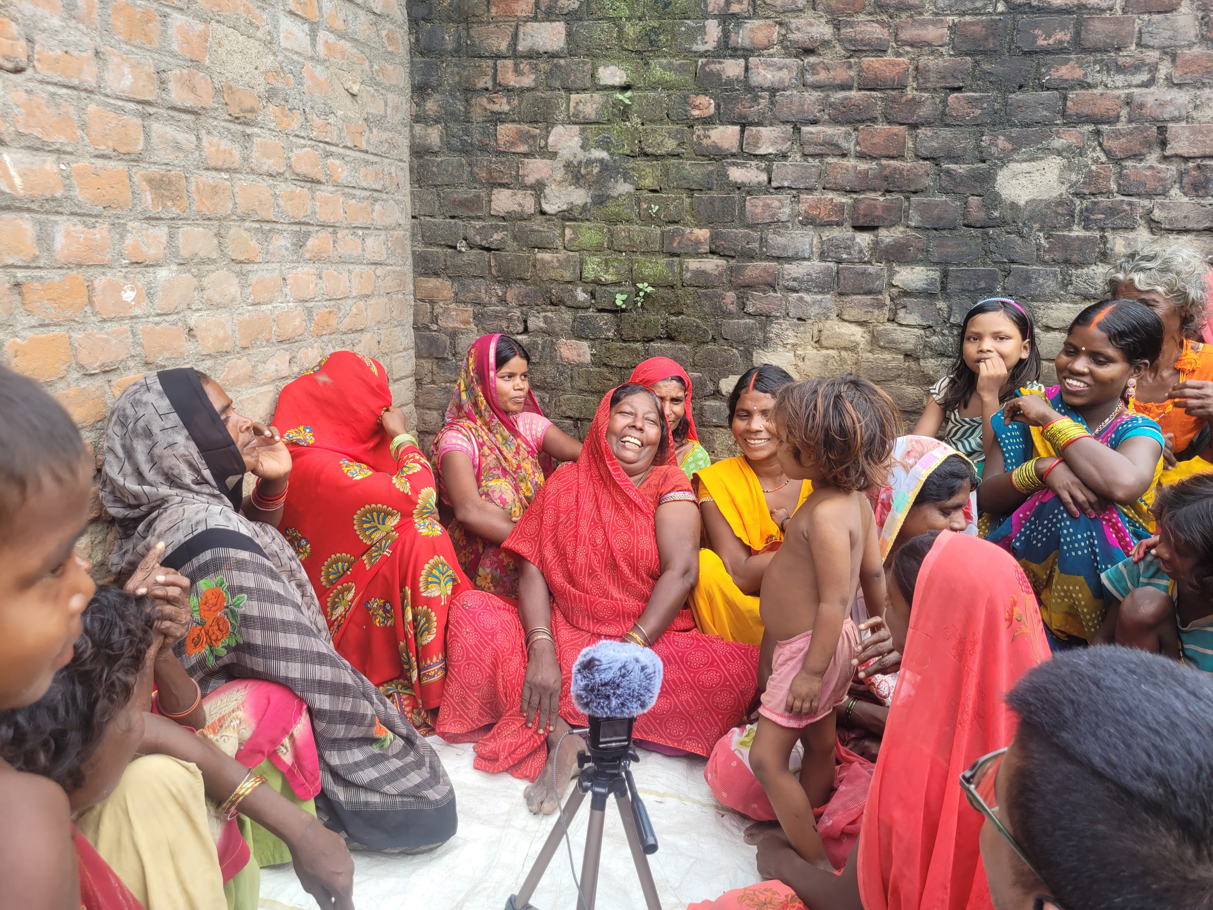 Meeting Rita in her basti; research supported by Making Unmaking fellowship awarded by Maraa 