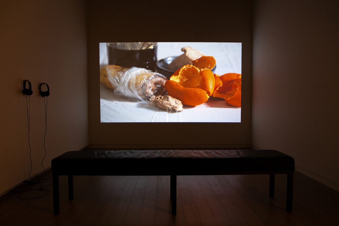 ‘Clinch,’ Single-channel video, 2019; Installation view at Wallach Art Gallery, New York