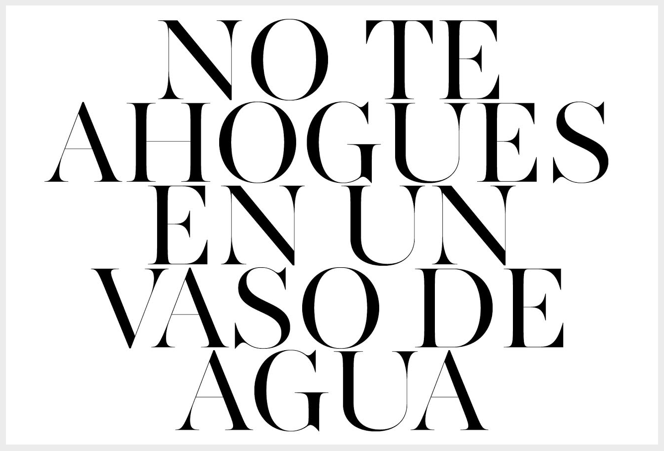 Card 3 roughly translates to "dont drown in a glass of water."