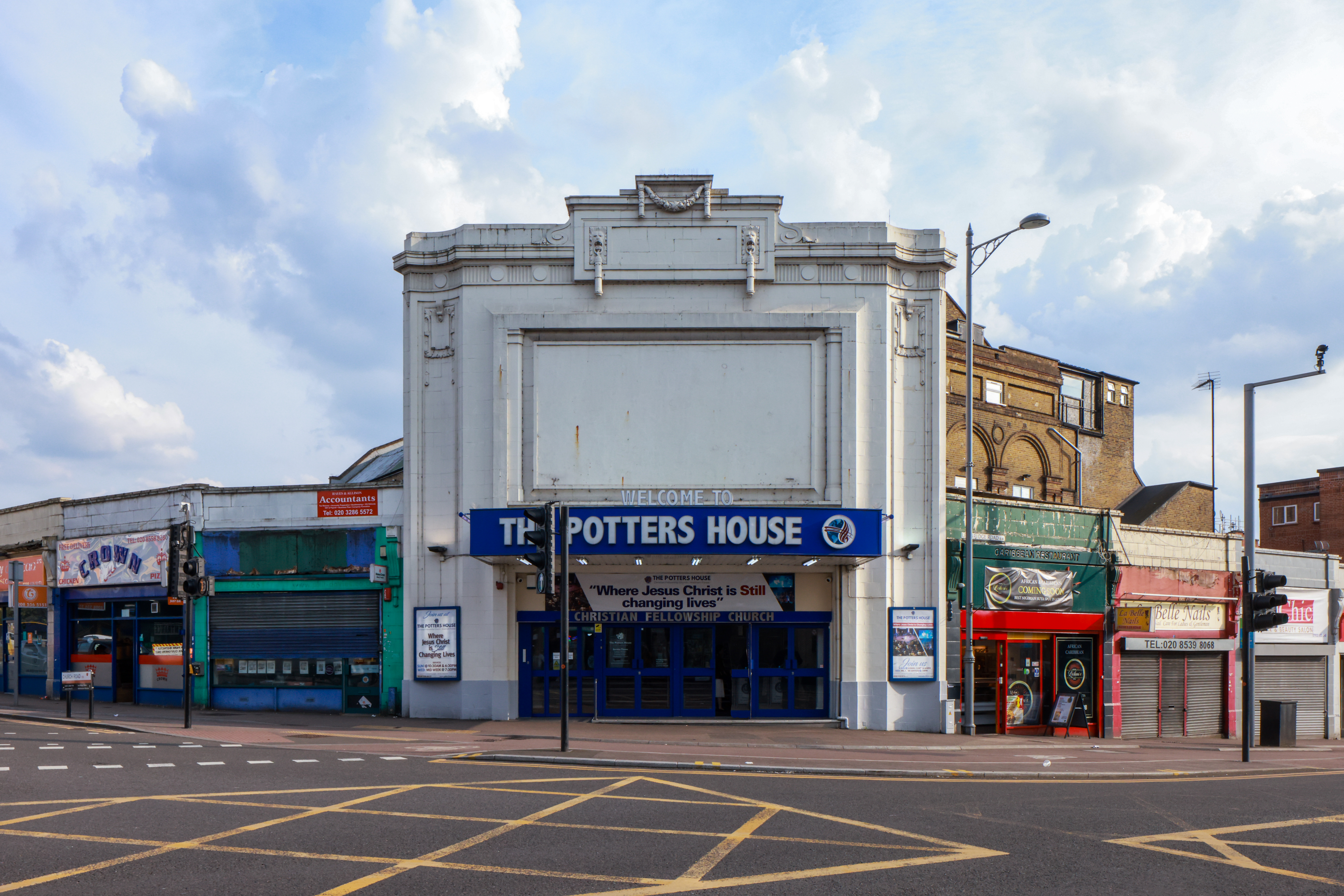 Christian Fellowship Church, Former Classic Cinema, 1928, The Potters House, Lea Bridge Road, Leyton. Photo credit: Sirj Photography