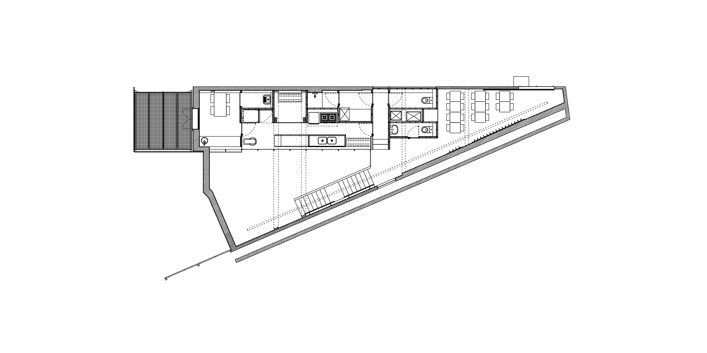 Lanchonete em São Paulo, CLUBE (coord. de projeto: Luiz Solano) e Pianca Arquitetura.  São Paulo, Brasil, 2022. Projeto executado. 4/6